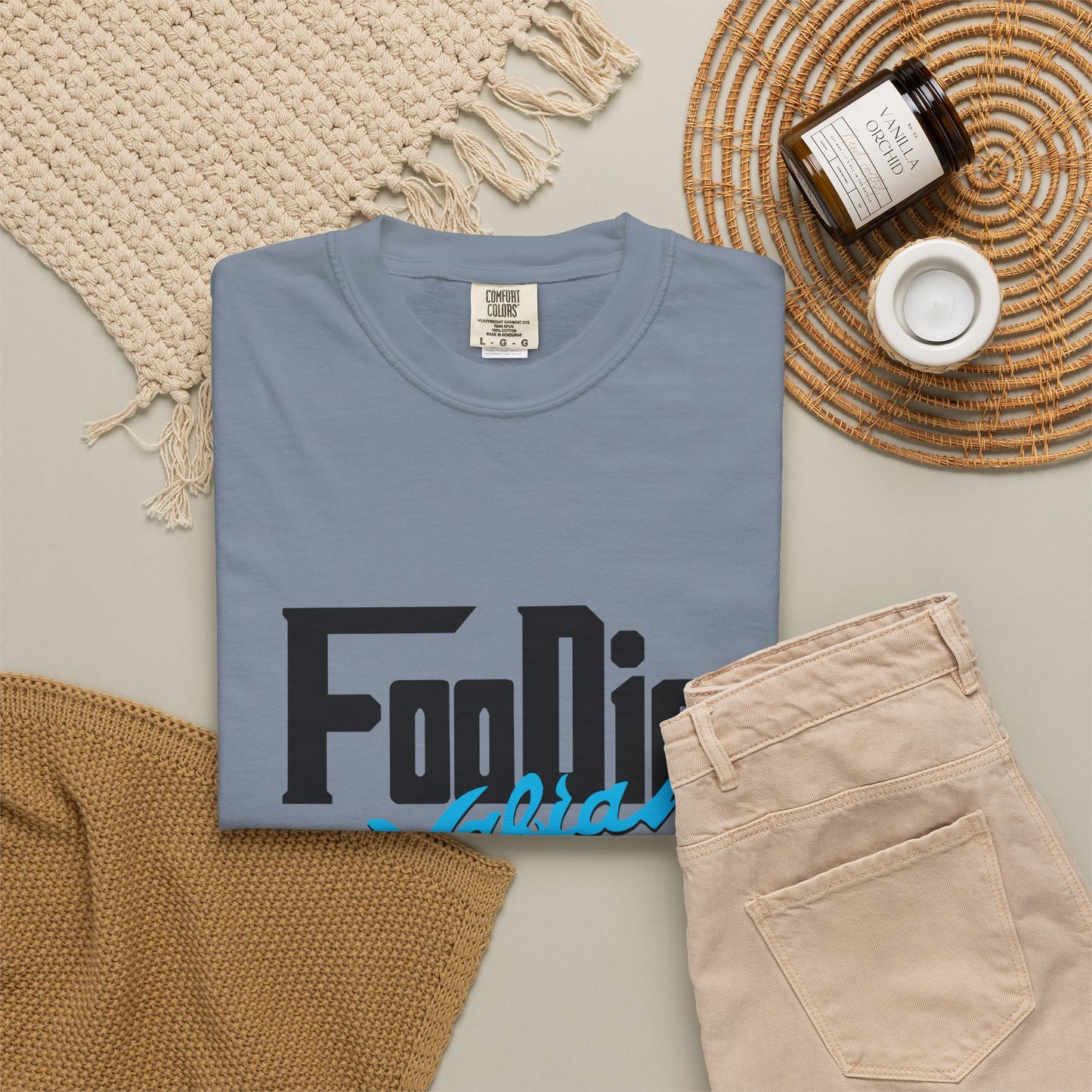 L.O.E.F Foodie Mafia Unisex Tee shirt (Apricot)