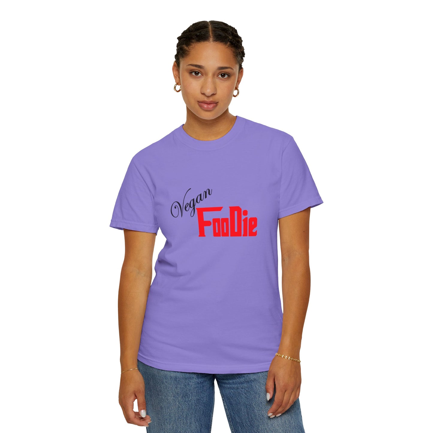 L.O.E.F Unisex Vegan Foodie Tee Shirt (Fiery Red)