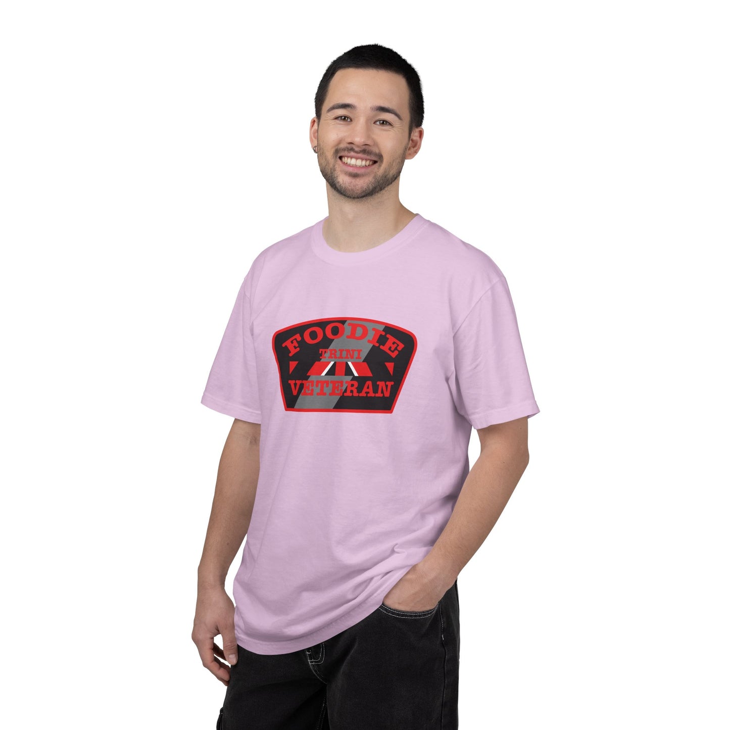 L.O.E.F Foodie Veteran TRINI Unisex Tee Shirt (Red)