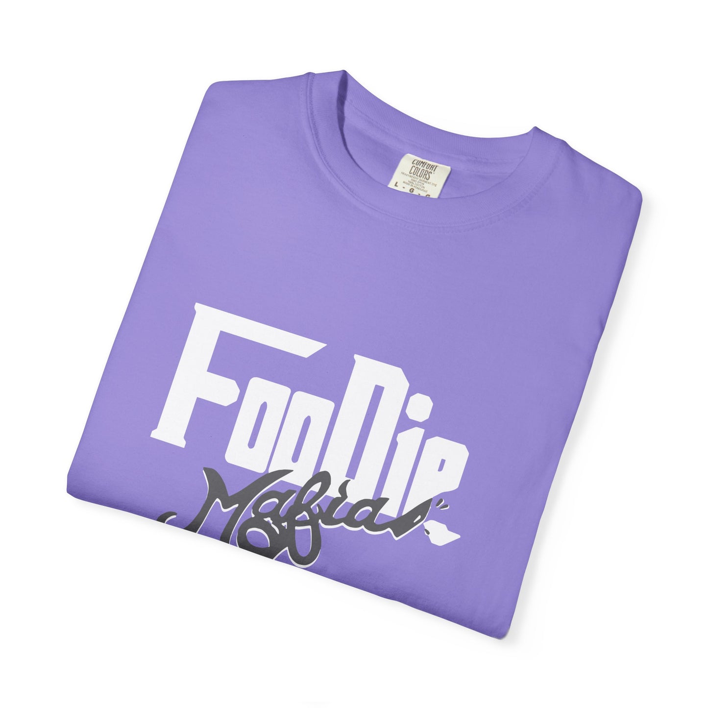 L.O.E.F White Foodie Mafia Unisex Tee shirt (Dark Grey)
