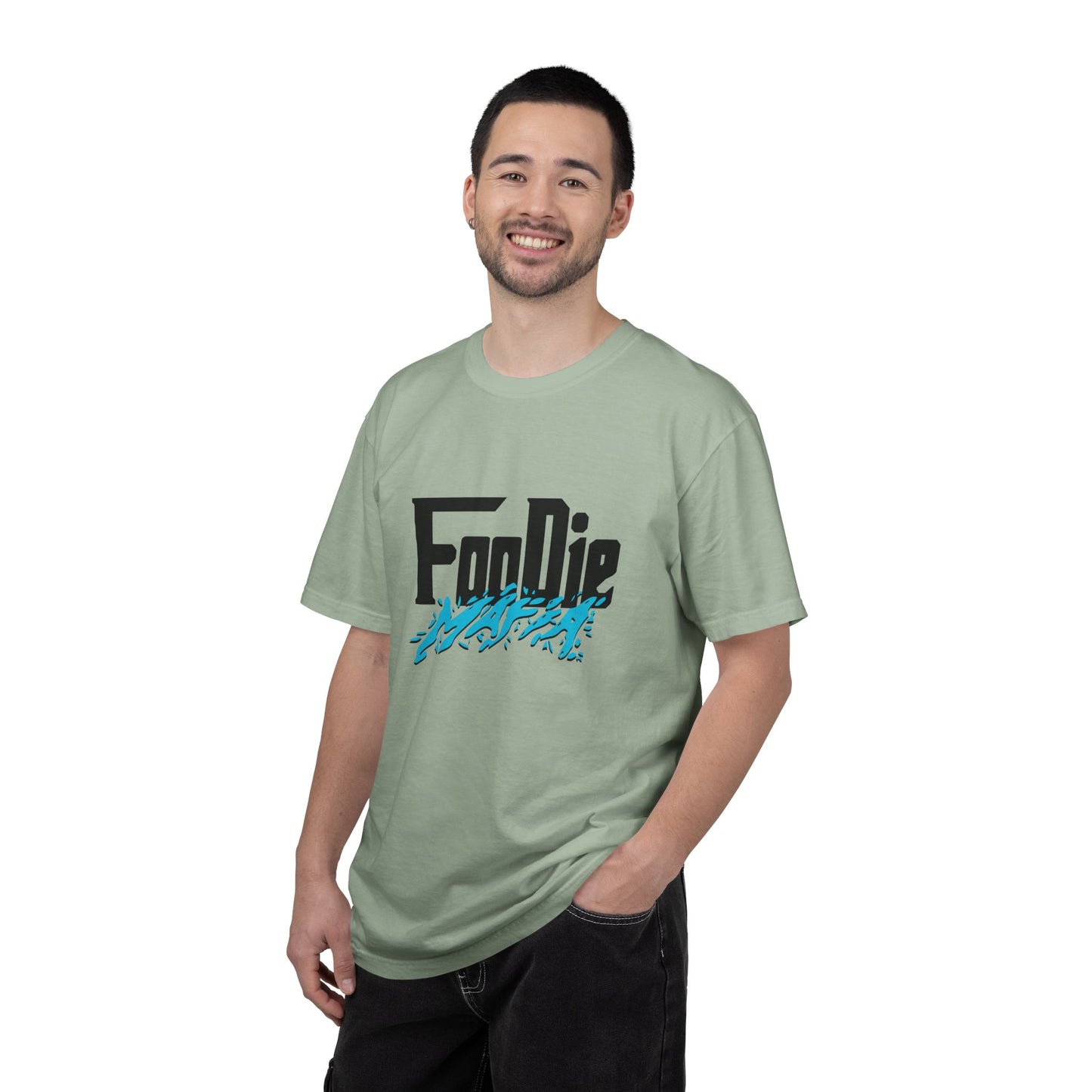 L.O.E.F Foodie Mafia Unisex Tee Shirt (Aqua Blue)