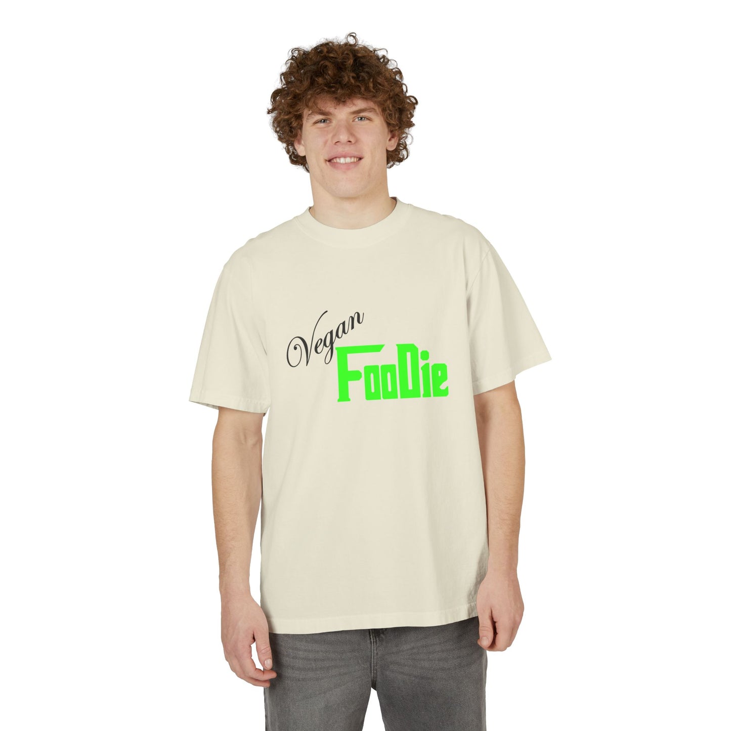 L.O.E.F Unisex Vegan Foodie Tee Shirt (Neon Green)