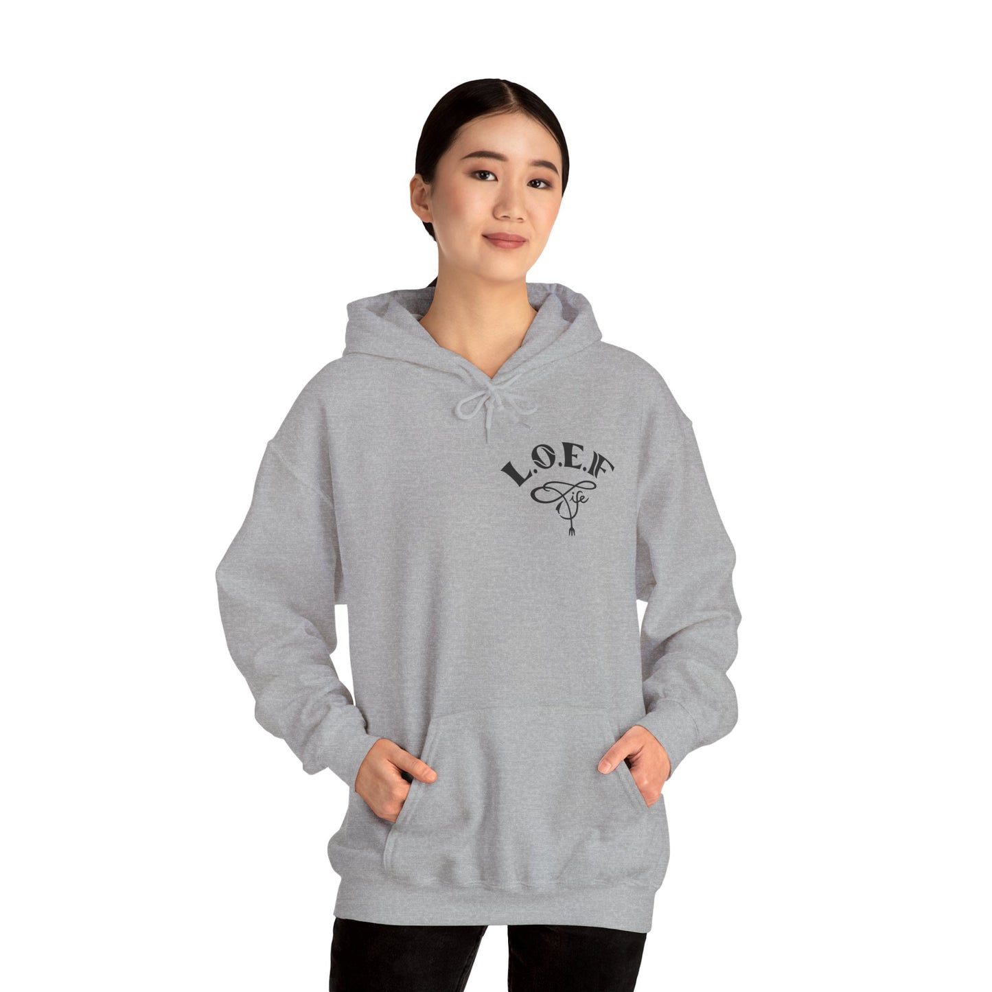 L.O.E.F Foodie 4Life Vegan Hoodie (Fiery Red)