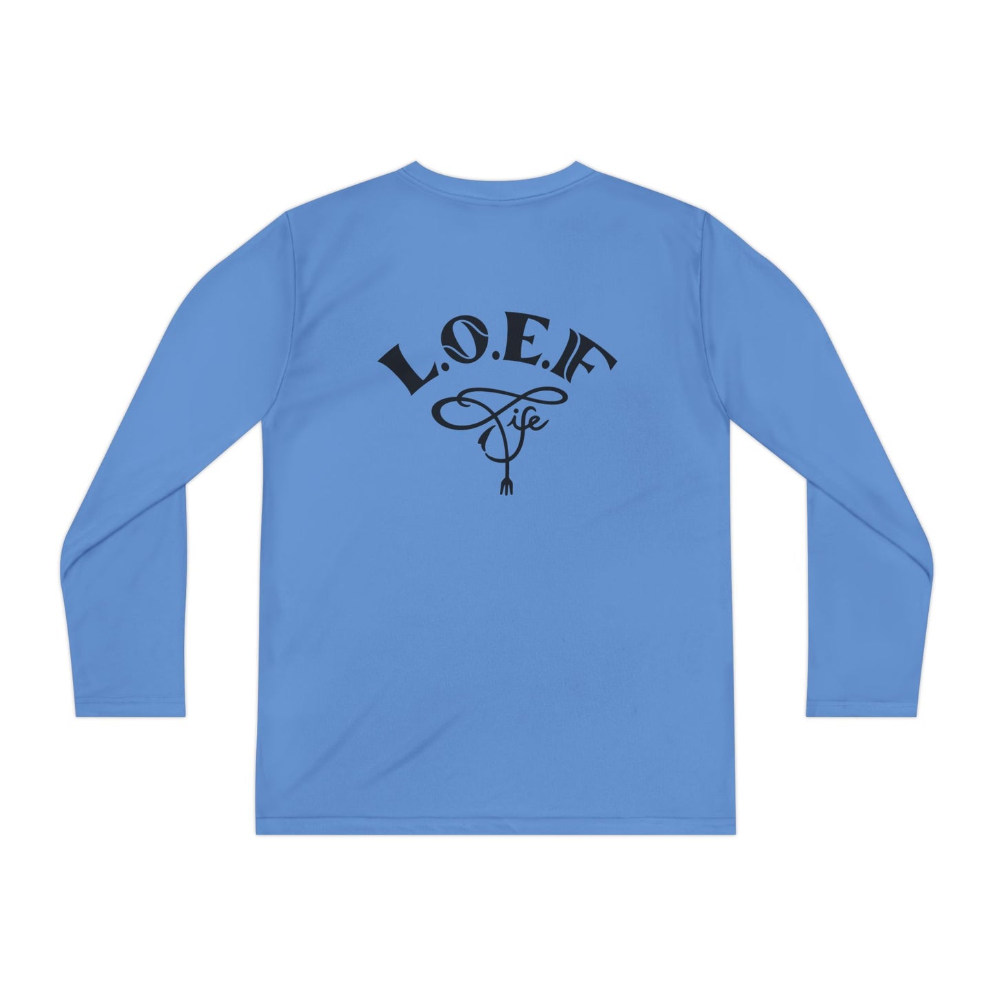 L.O.E.F Foodie 4Life Young Long Sleeve Tee  (Fiery Red)
