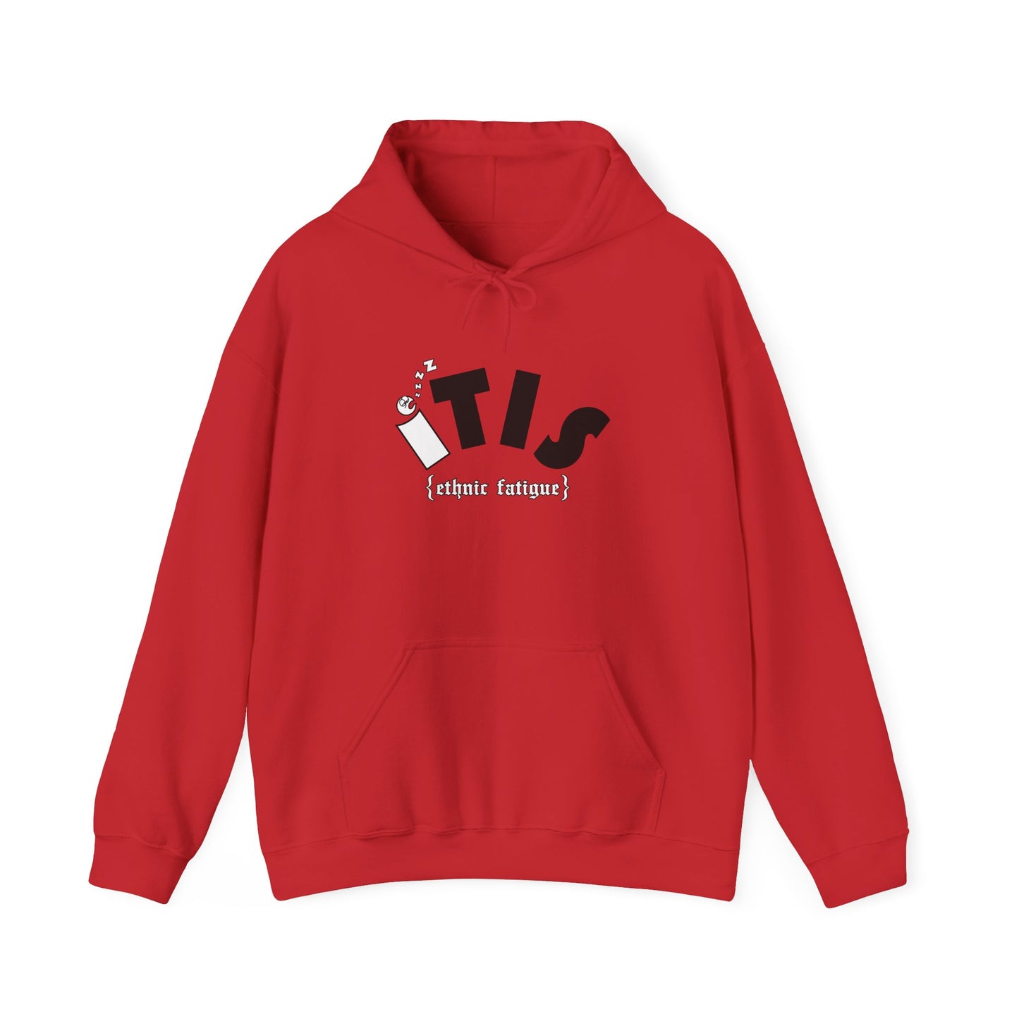 L.O.E.F ITIS Unisex Hooded Sweatshirt (White and Black)
