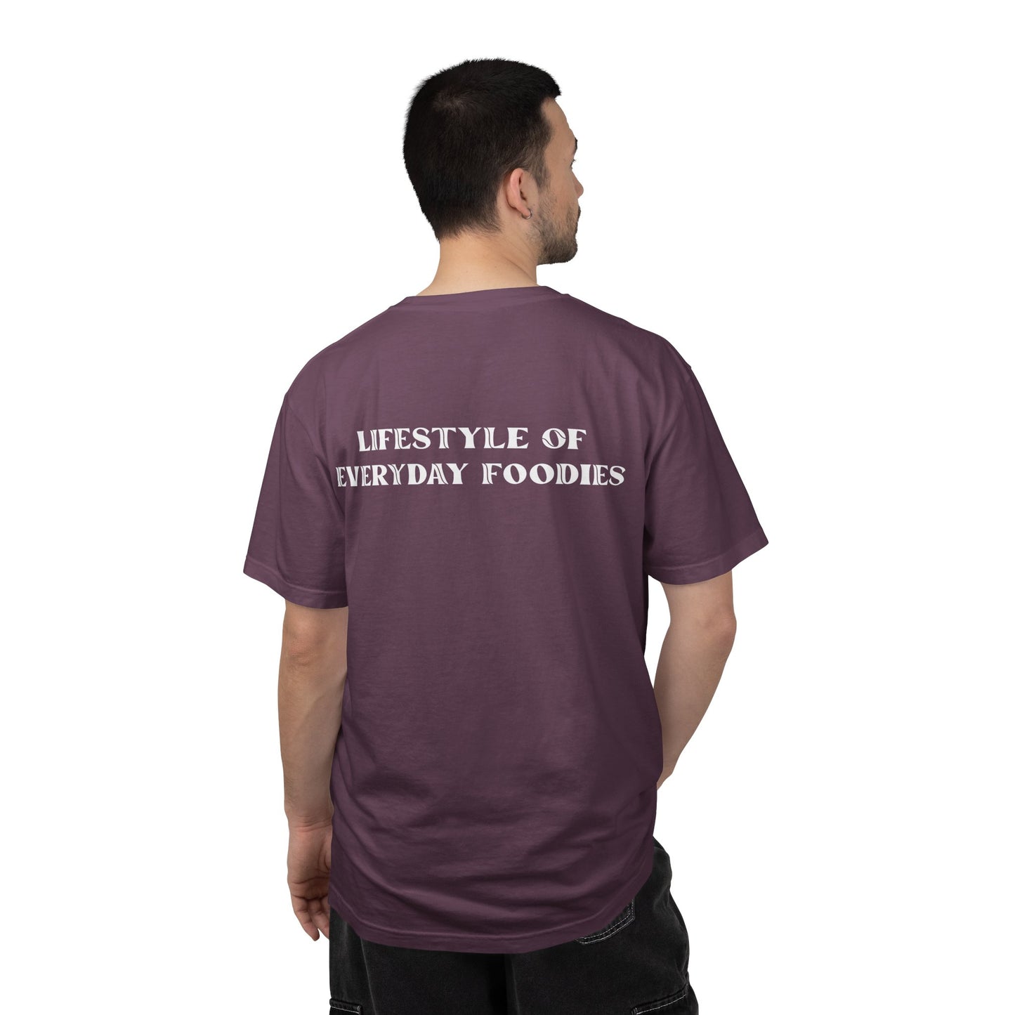 L.O.E.F LIFESTYLE OF EVERYDAY FOODIES Unisex Tee Shirt (White)