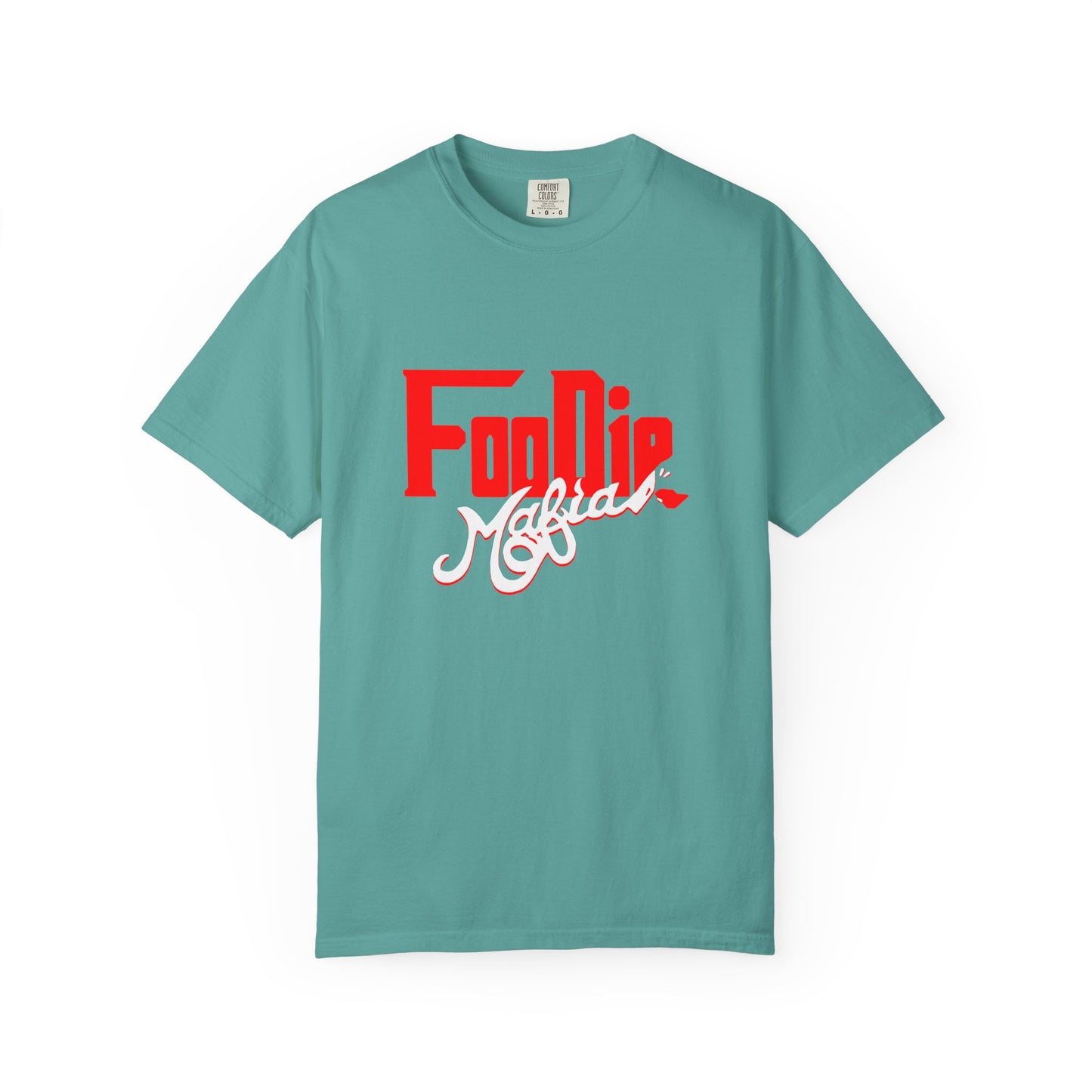 L.O.E.F Red Foodie Mafia Unisex Tee Shirt (White)