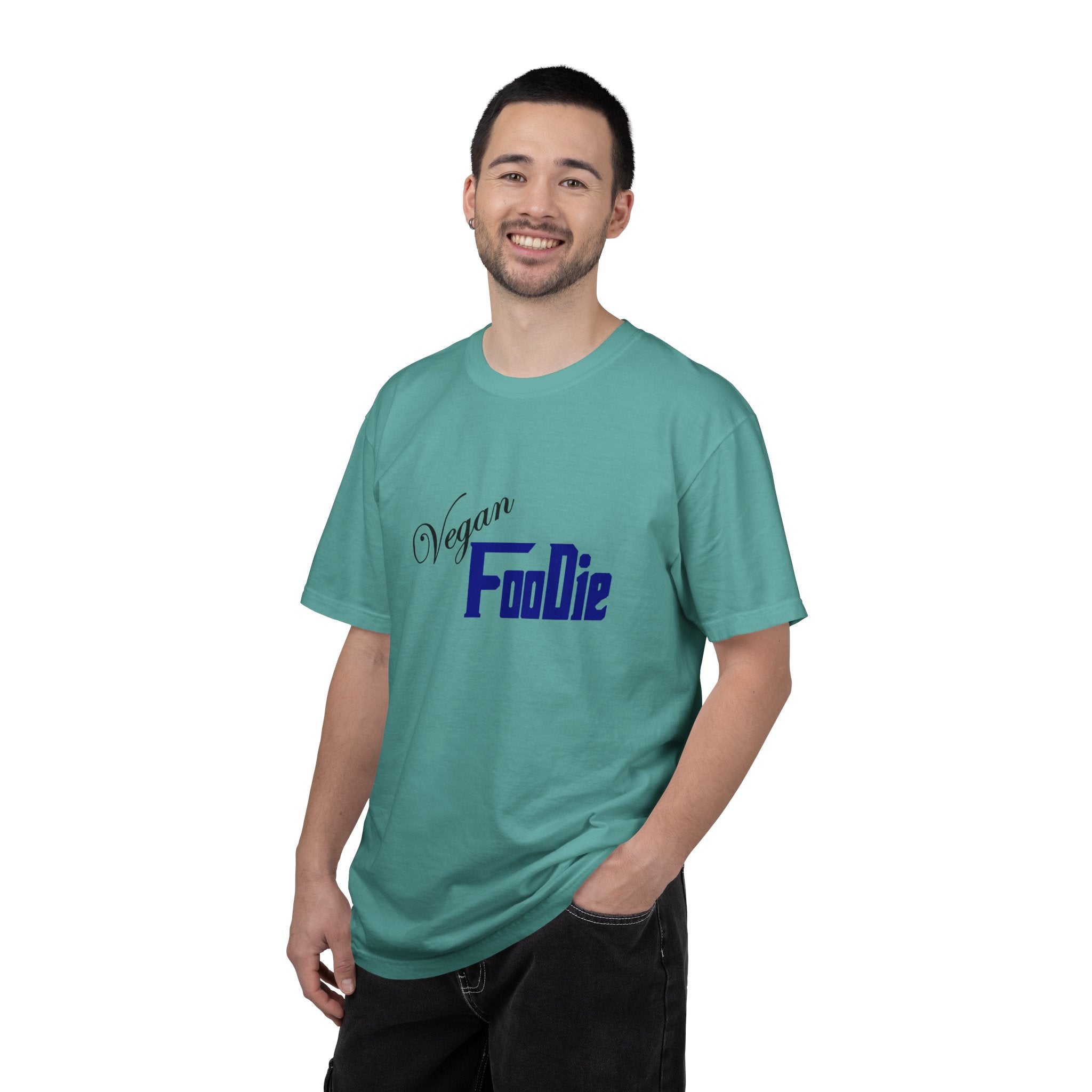 L.O.E.F Unisex Vegan Foodie Tee Shirt (Dark Blue)