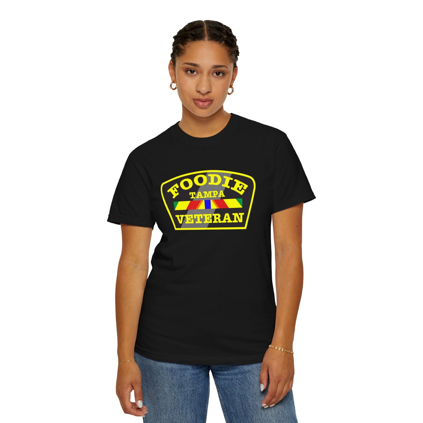 L.O.E.F Foodie Veteran TAMPA Unisex Tee Shirt (Yellow)