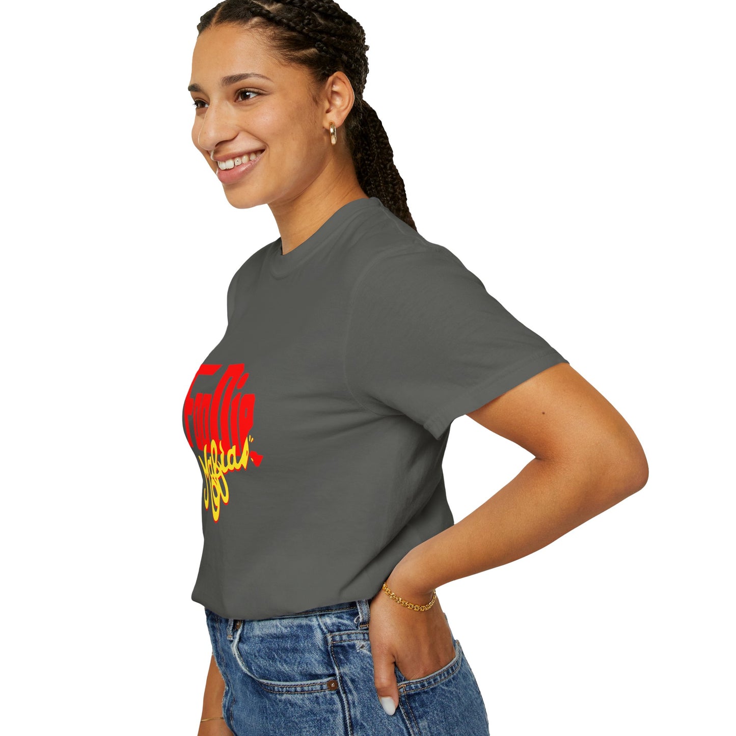 L.O.E.F Red Foodie Mafia Unisex Tee shirt (Bright Yellow)