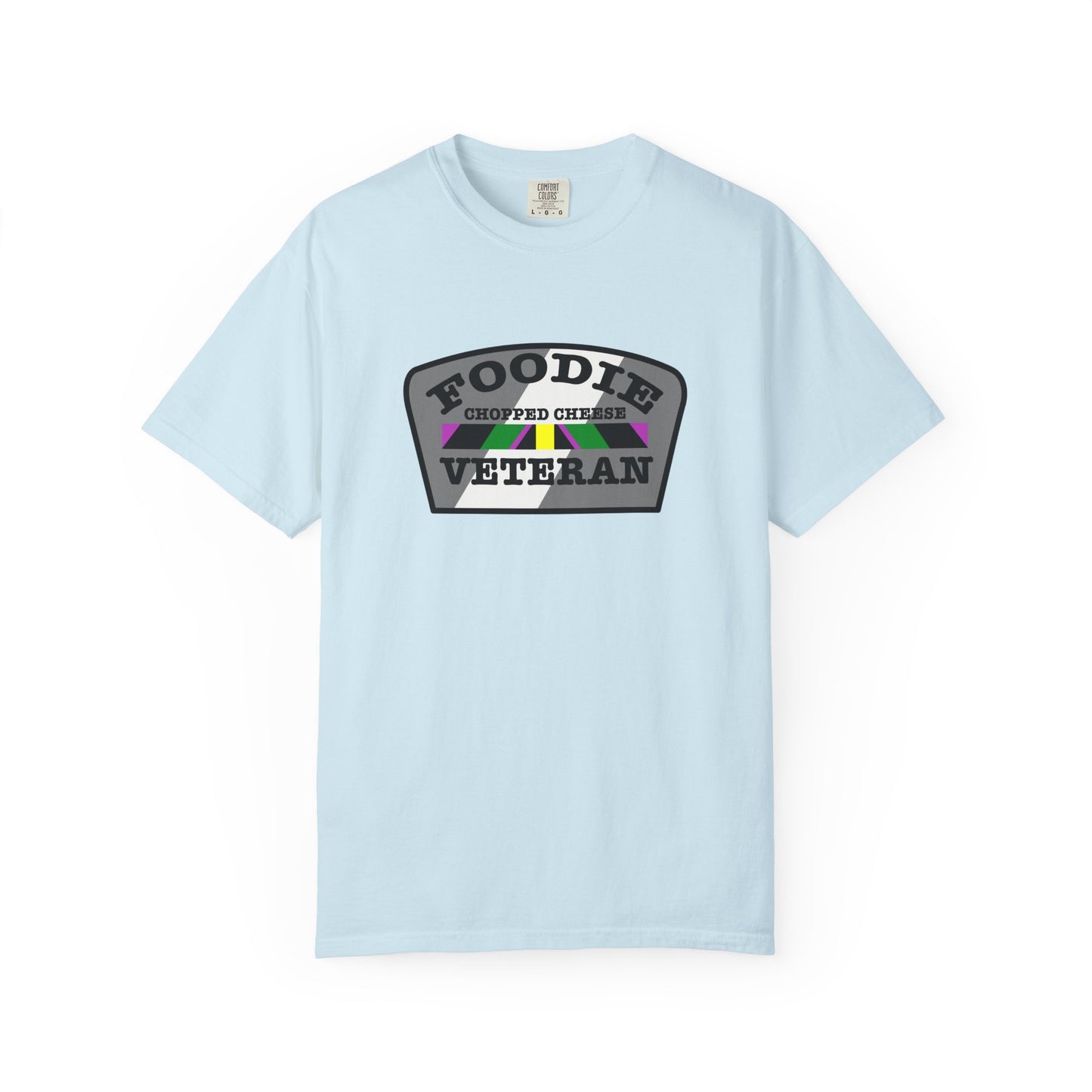 L.O.E.F Foodie Veteran Chopped Cheese Unisex Tee Shirt (Gray)