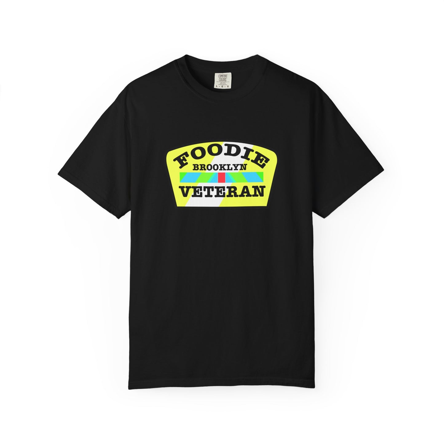 L.O.E.F Foodie Veteran BROOKLYN Unisex Tee Shirt (Yellow and Black)