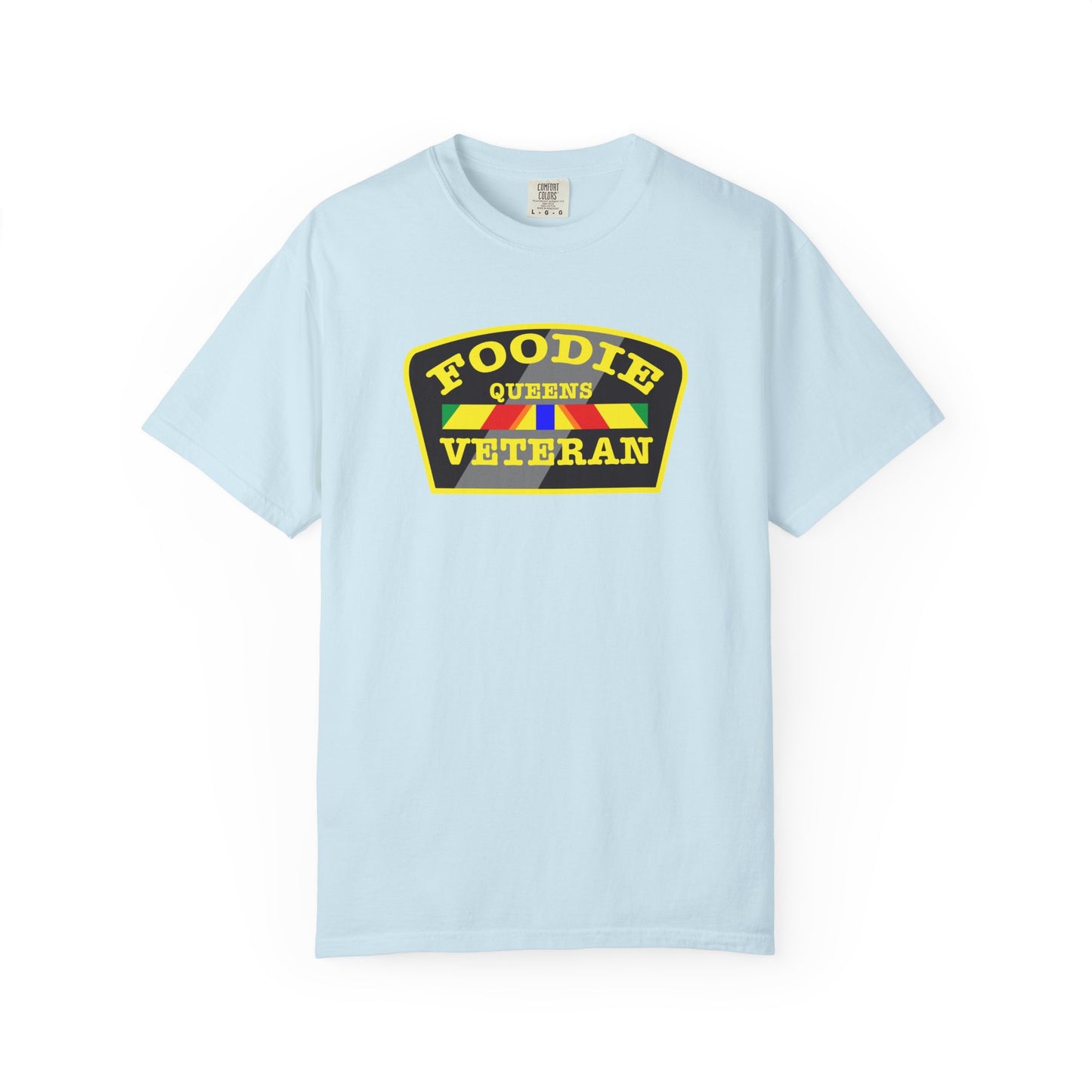 L.O.E.F Foodie Veteran QUEENS Unisex Tee Shirt (Yellow)