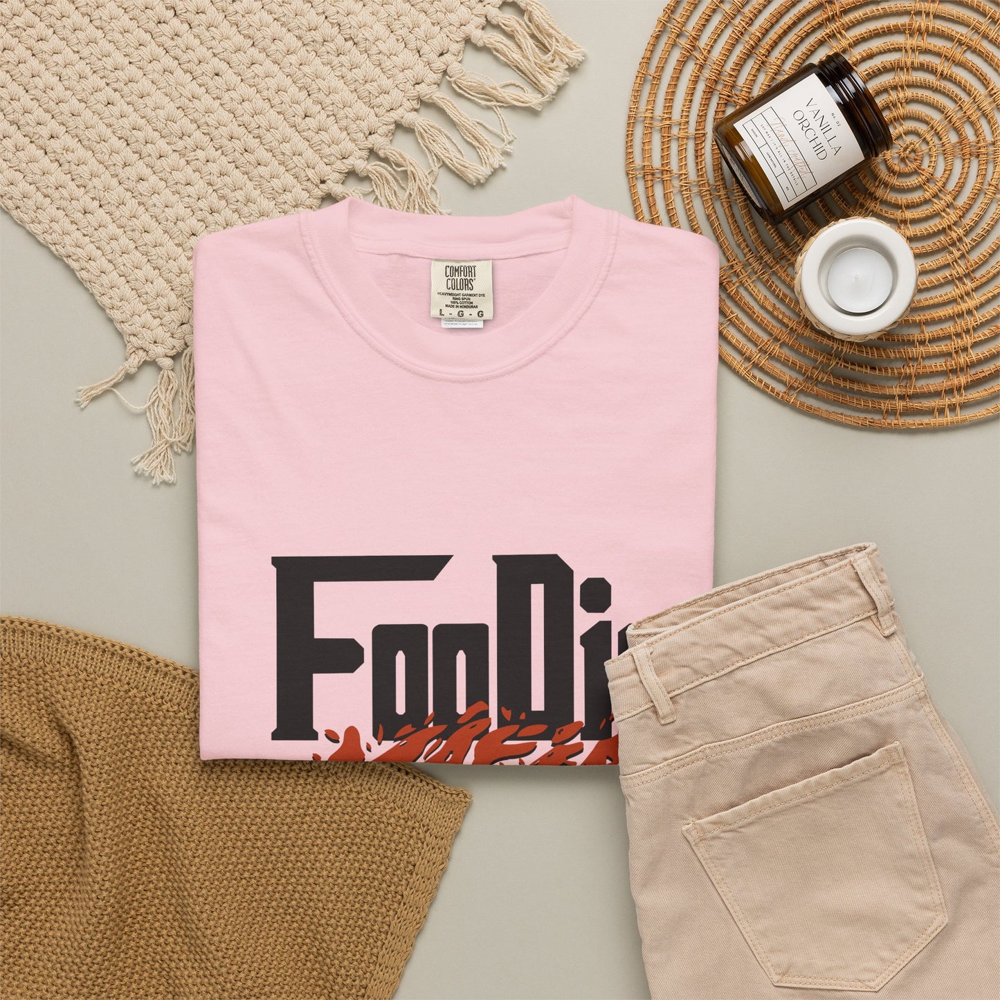L.O.E.F Foodie Mafia Tee Shirt (Rust)