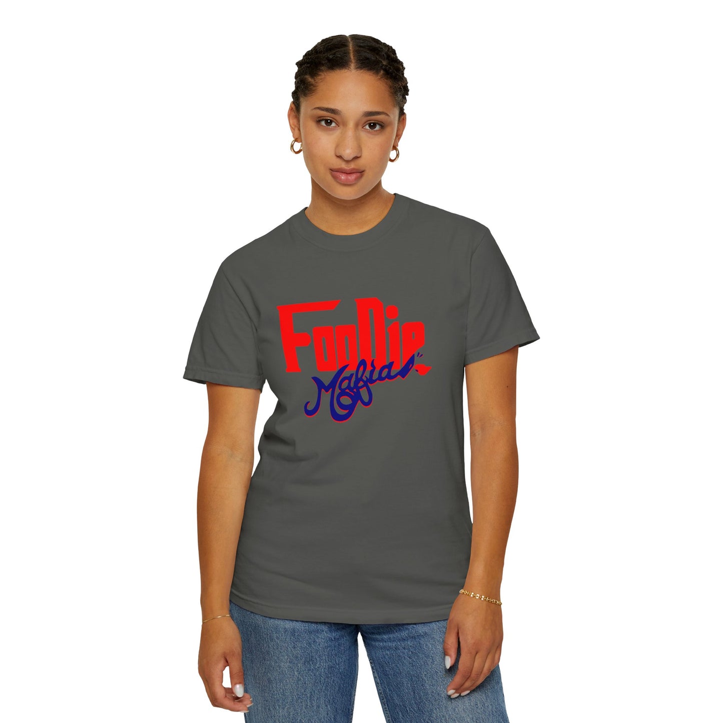 L.O.E.F Red Foodie Mafia Unisex Tee shirt (Dark Blue)