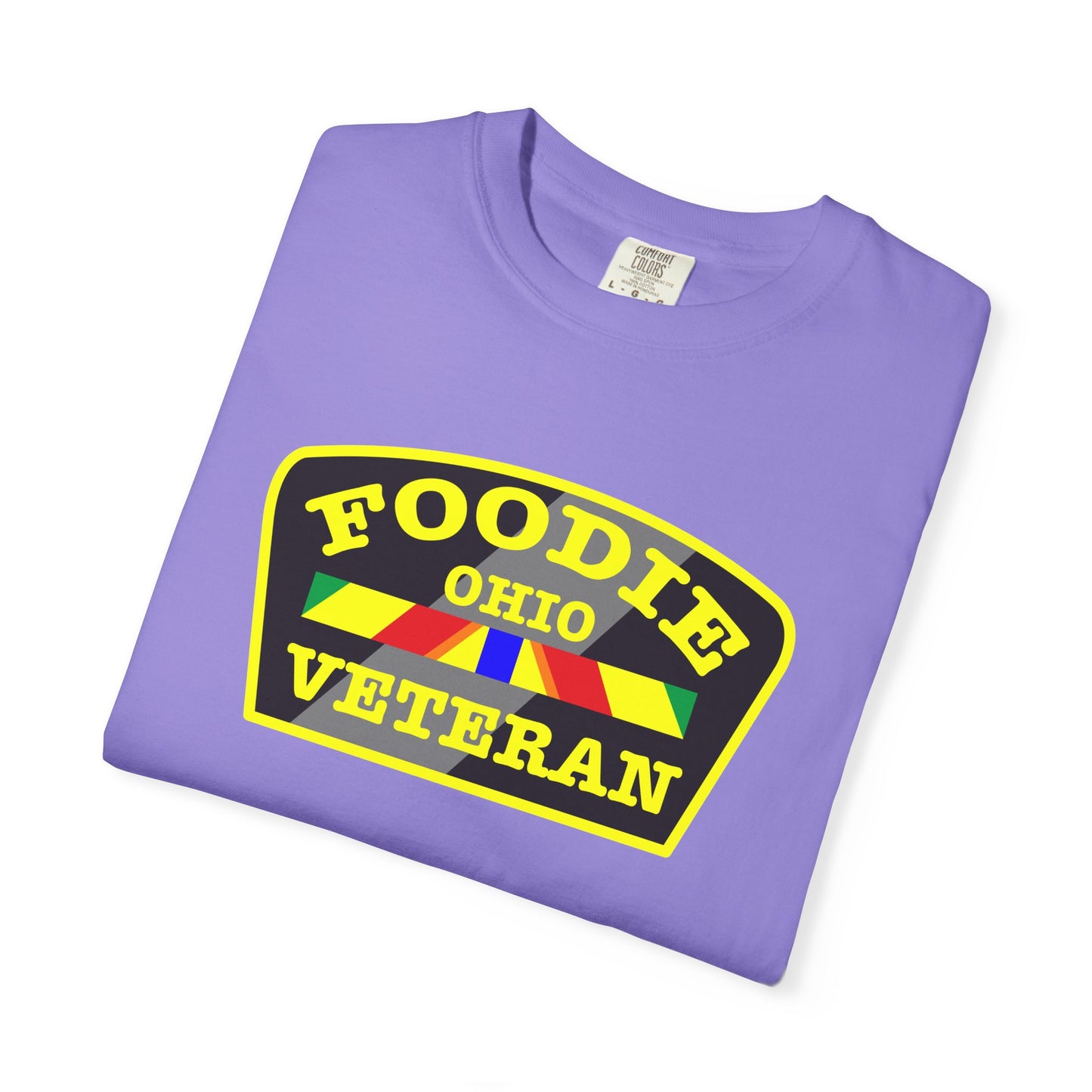 L.O.E.F Foodie Veteran OHIO Unisex Tee Shirt (Yellow)