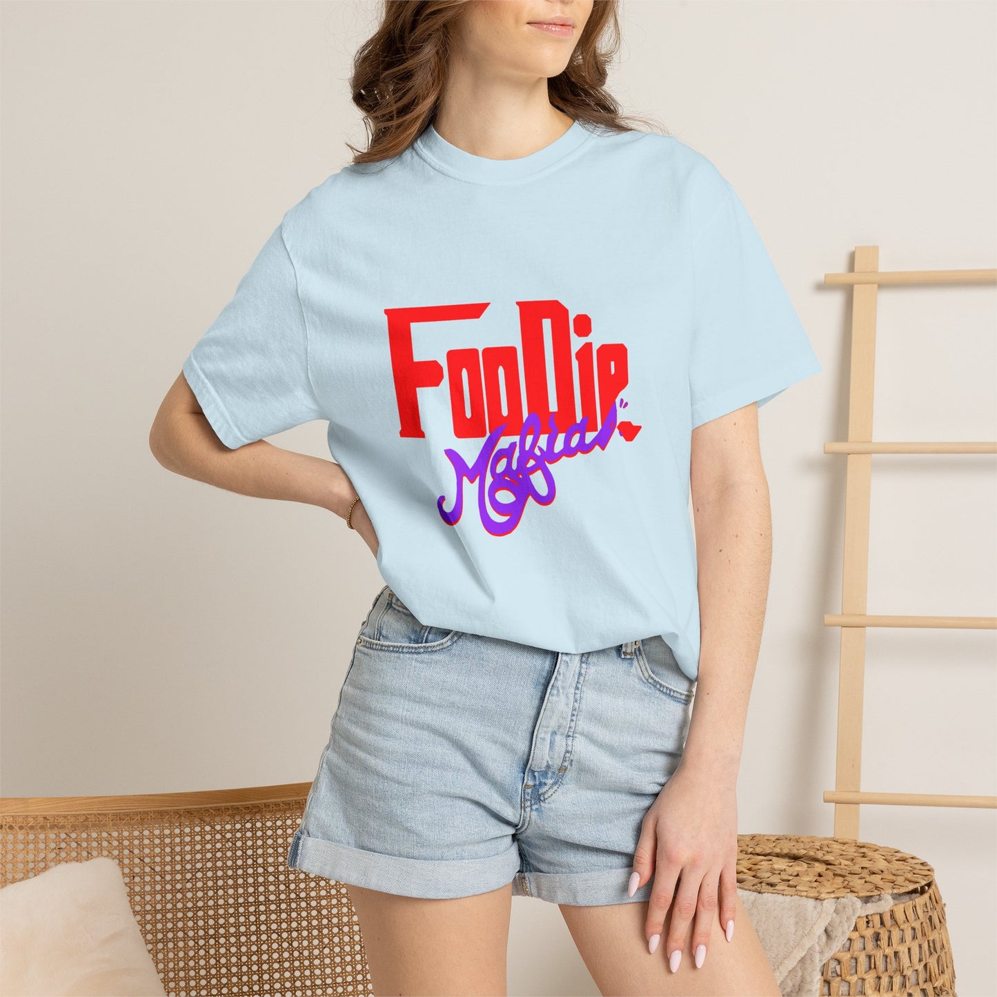L.O.E.F Red Foodie Mafia Unisex Tee Shirt (Purple)