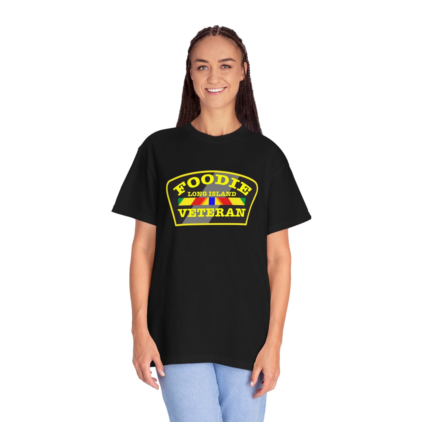 L.O.E.F Foodie Veteran Long Island Unisex Tee Shirt (Yellow)