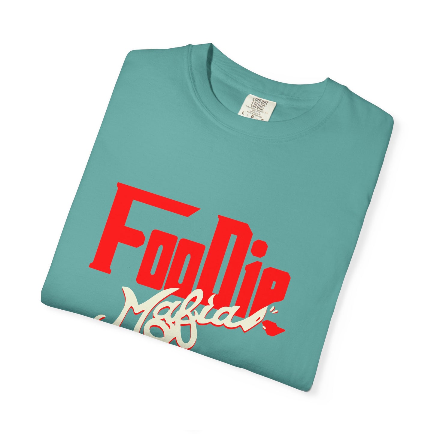 L.O.E.F Red Foodie Mafia Unisex Tee shirt (Beige)