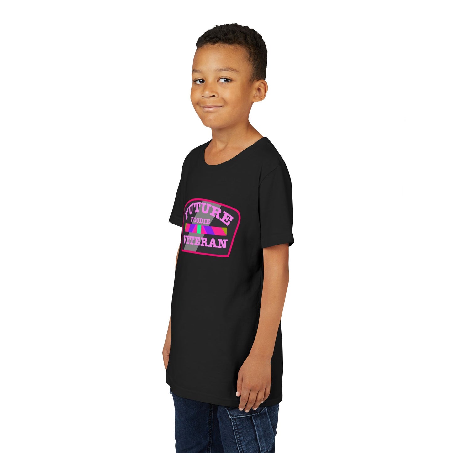 L.O.E.F Future Foodie Veteran Kids Tee Shirt (Pink)
