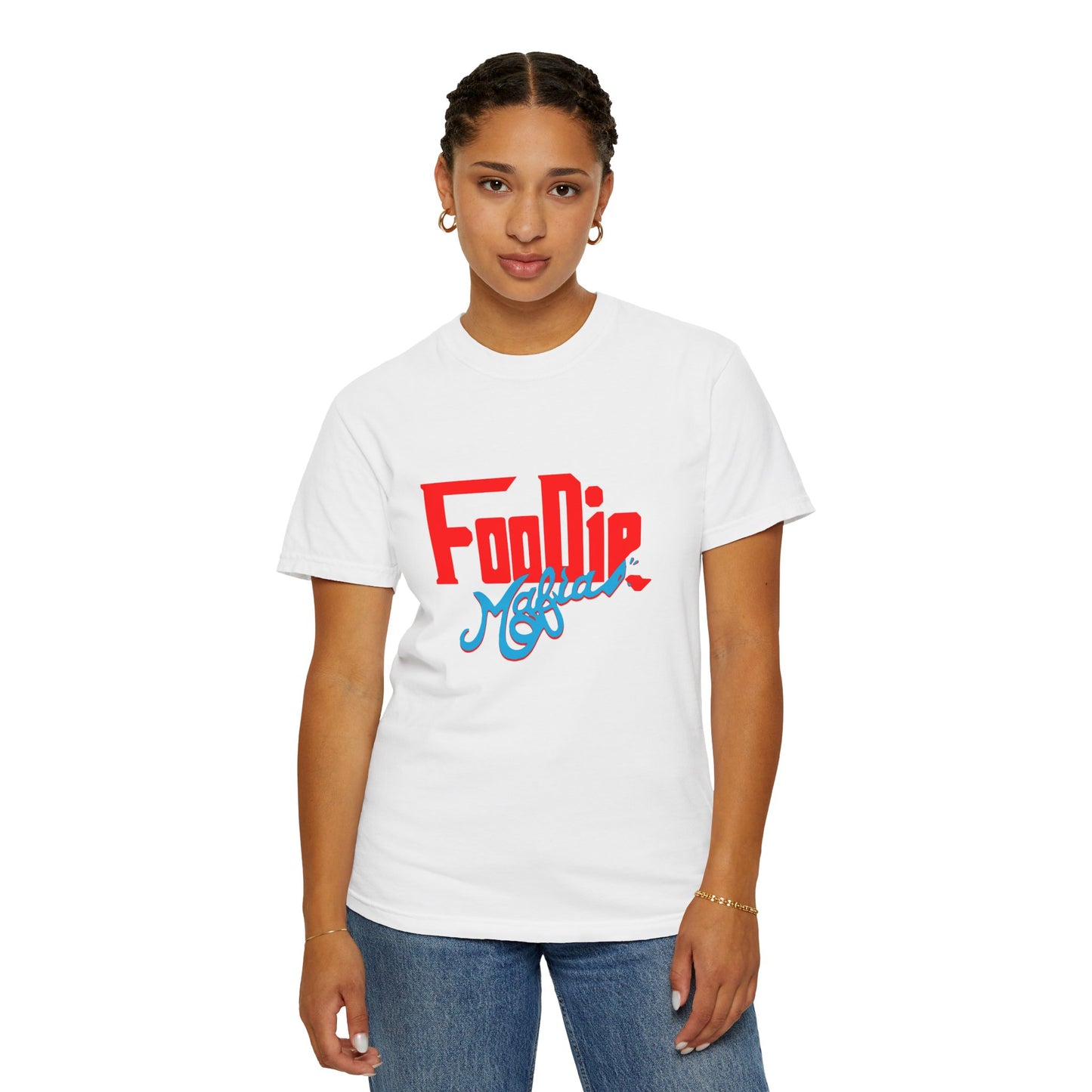 L.O.E.F Red Foodie Mafia Unisex Tee Shirt (Sky Blue)
