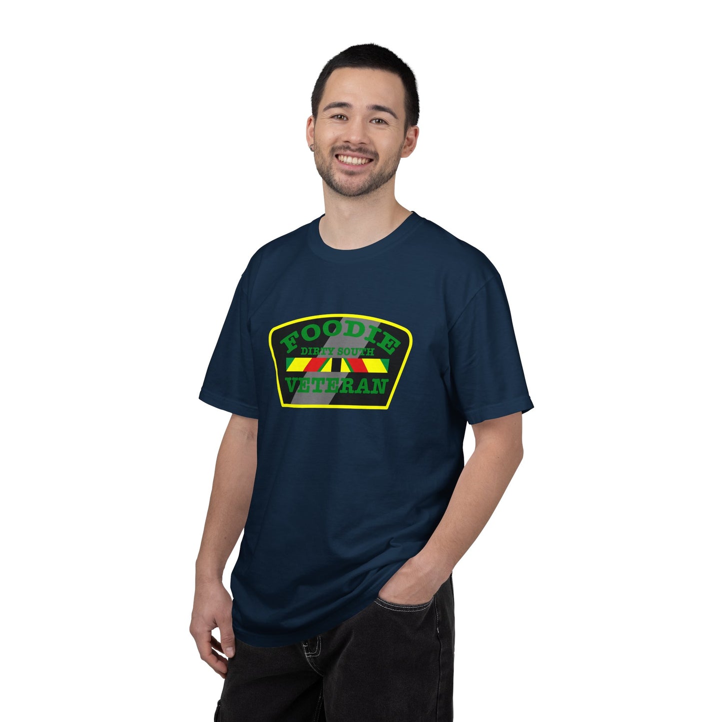 L.O.E.F Foodie Veteran DIRTY SOUTH Unisex Tee Shirt (Green)