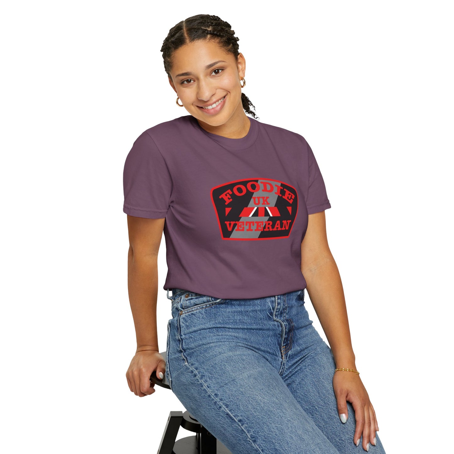 L.O.E.F Foodie Veteran UK Unisex Tee Shirt (Red)