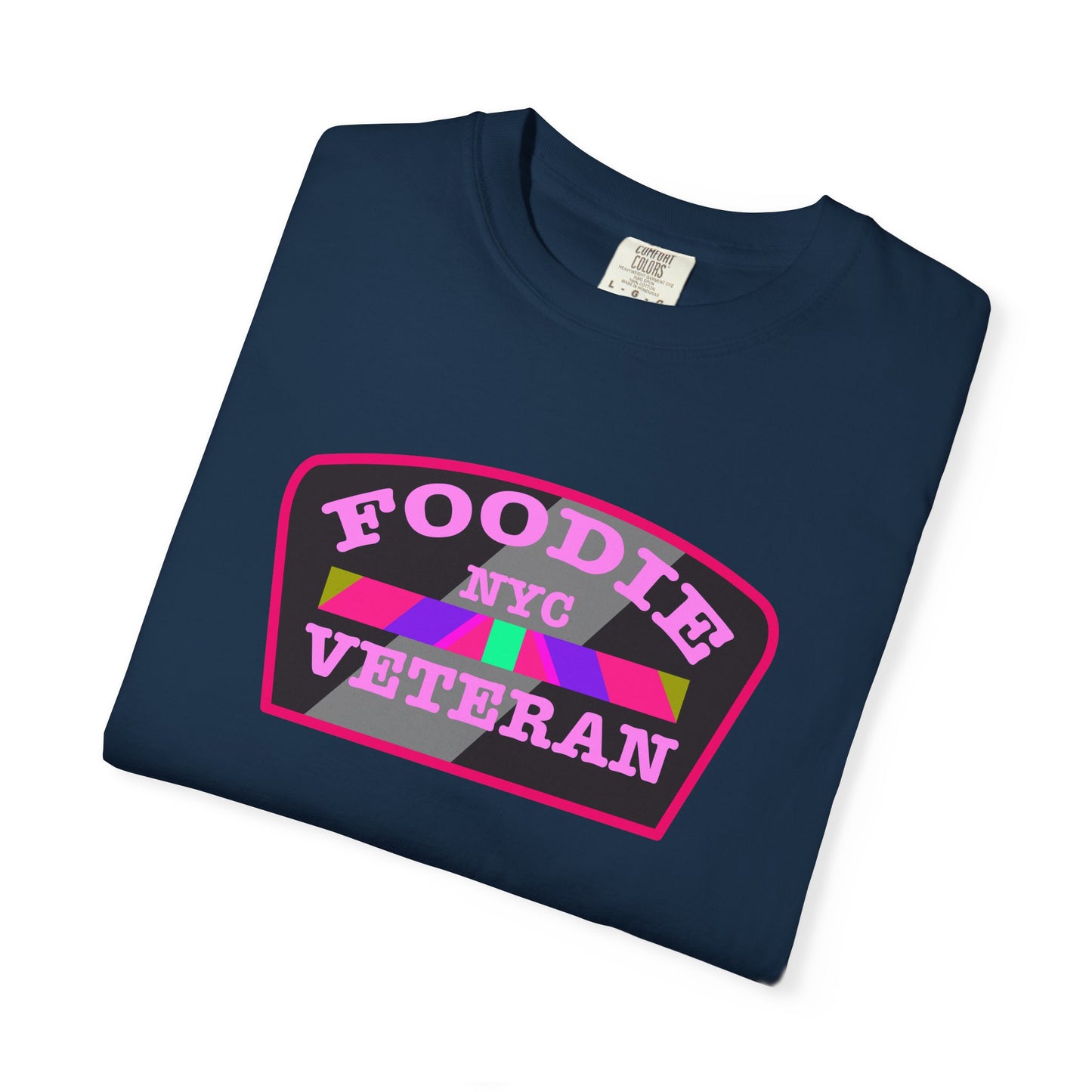 L.O.E.F Foodie Veteran NYC Unisex Tee Shirt (Pink)