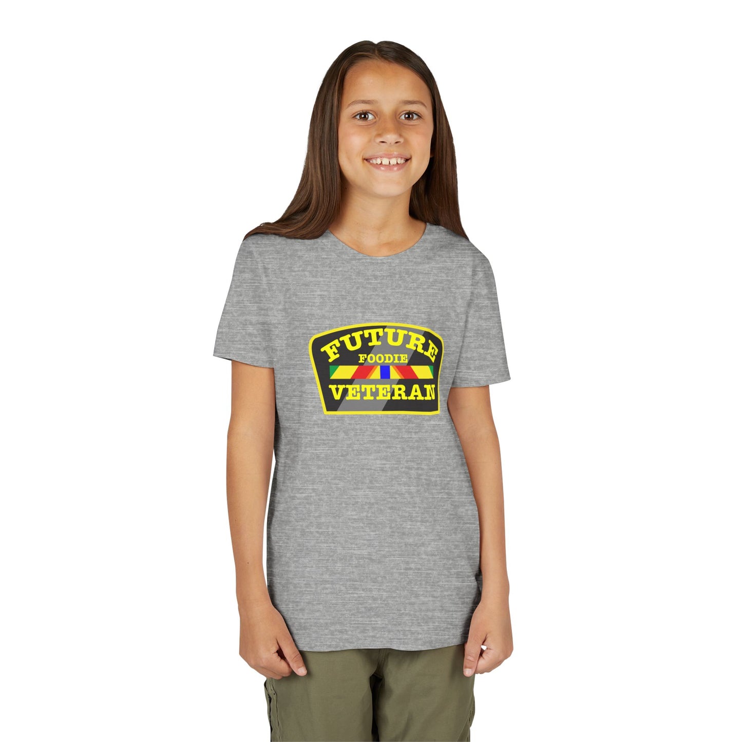 L.O.E.F Future Foodie Veteran Kids Tee Shirt (Yellow)