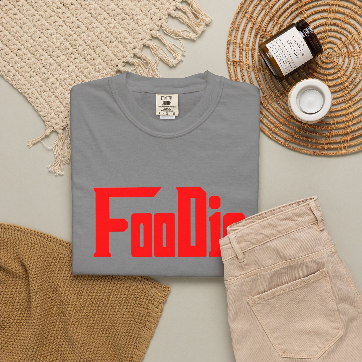 L.O.E.F Foodie Unisex Tee Shirt (Fiery Red)