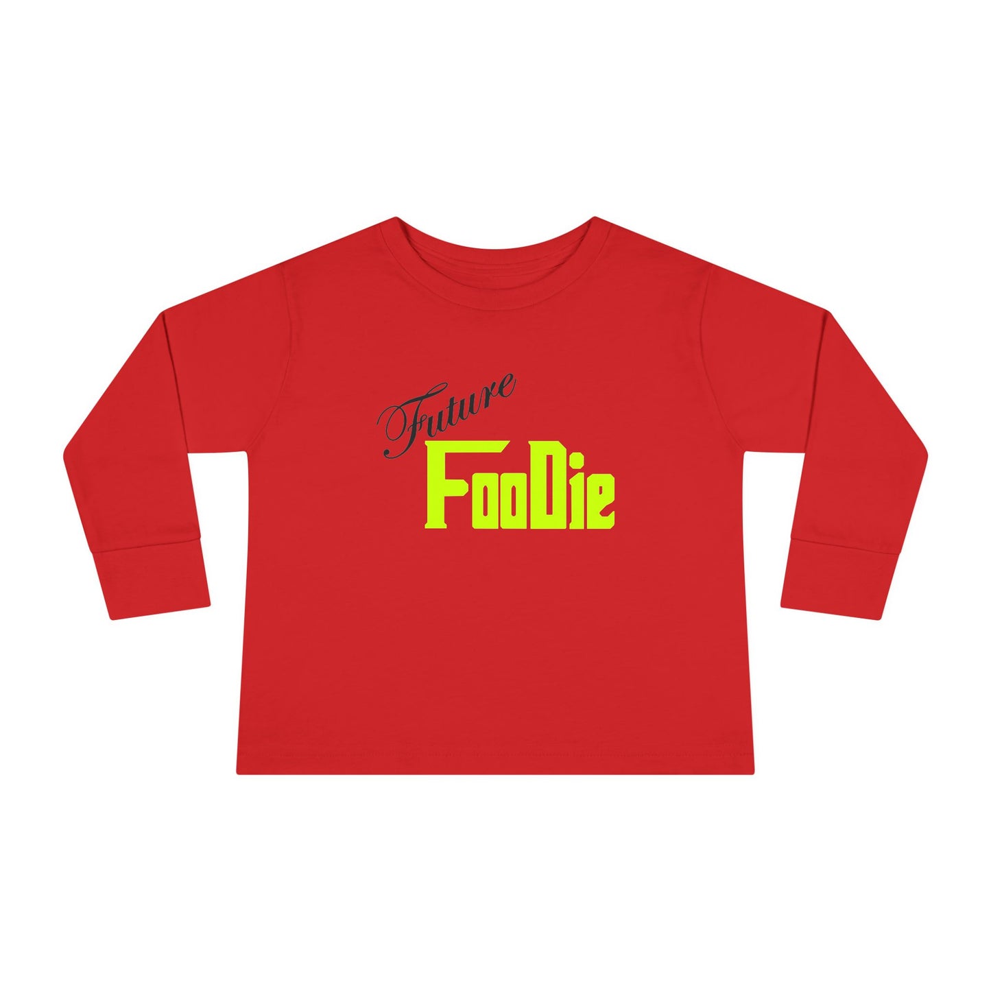 L.O.E.F Future Foodie Toddler Long Sleeve Tee (Neon Yellow)