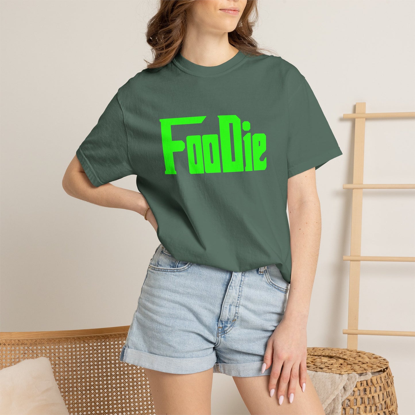 L.O.E.F Foodie Unisex Tee Shirt (Neon Green)