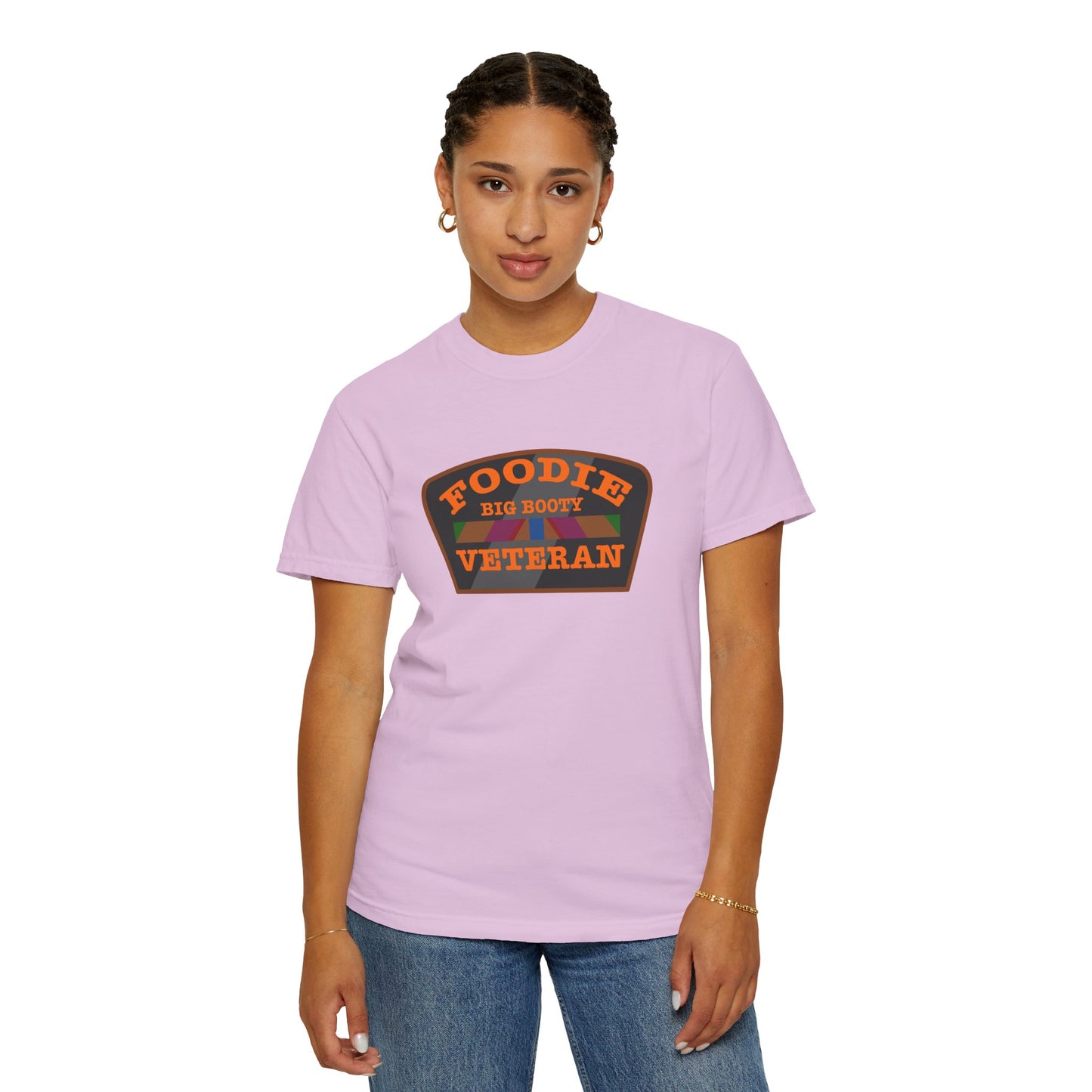 L.O.E.F Foodie Veteran BIG BOOTY Unisex Tee Shirt (Orange)