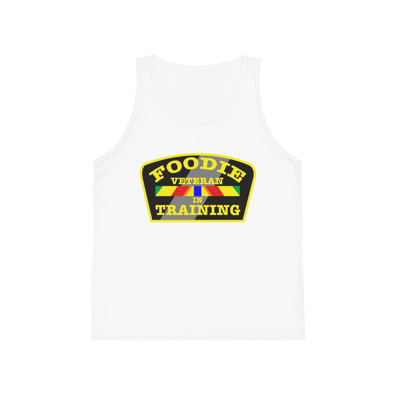 L.O.E.F Foodie Veteran In Training Kids Tank Top (Yellow)