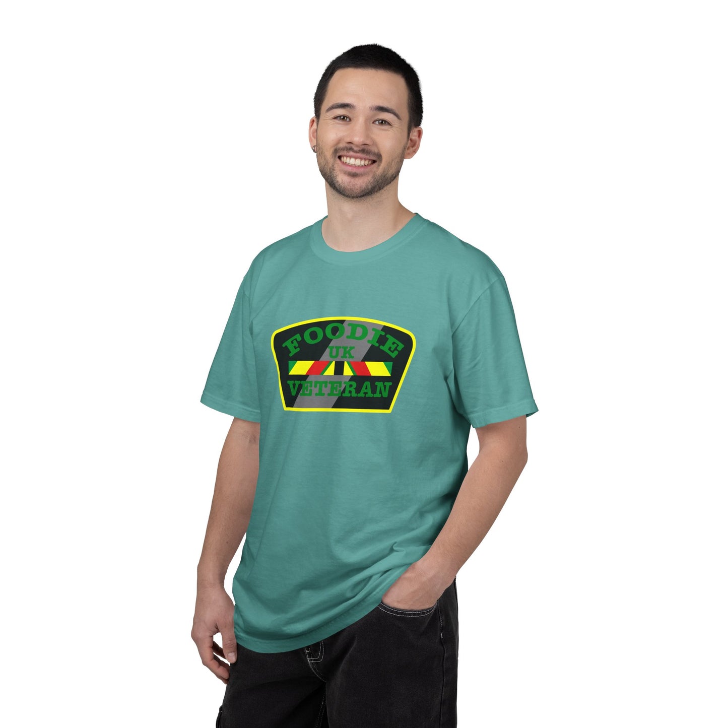 L.O.E.F Foodie Veteran UK Unisex Tee Shirt (Green)
