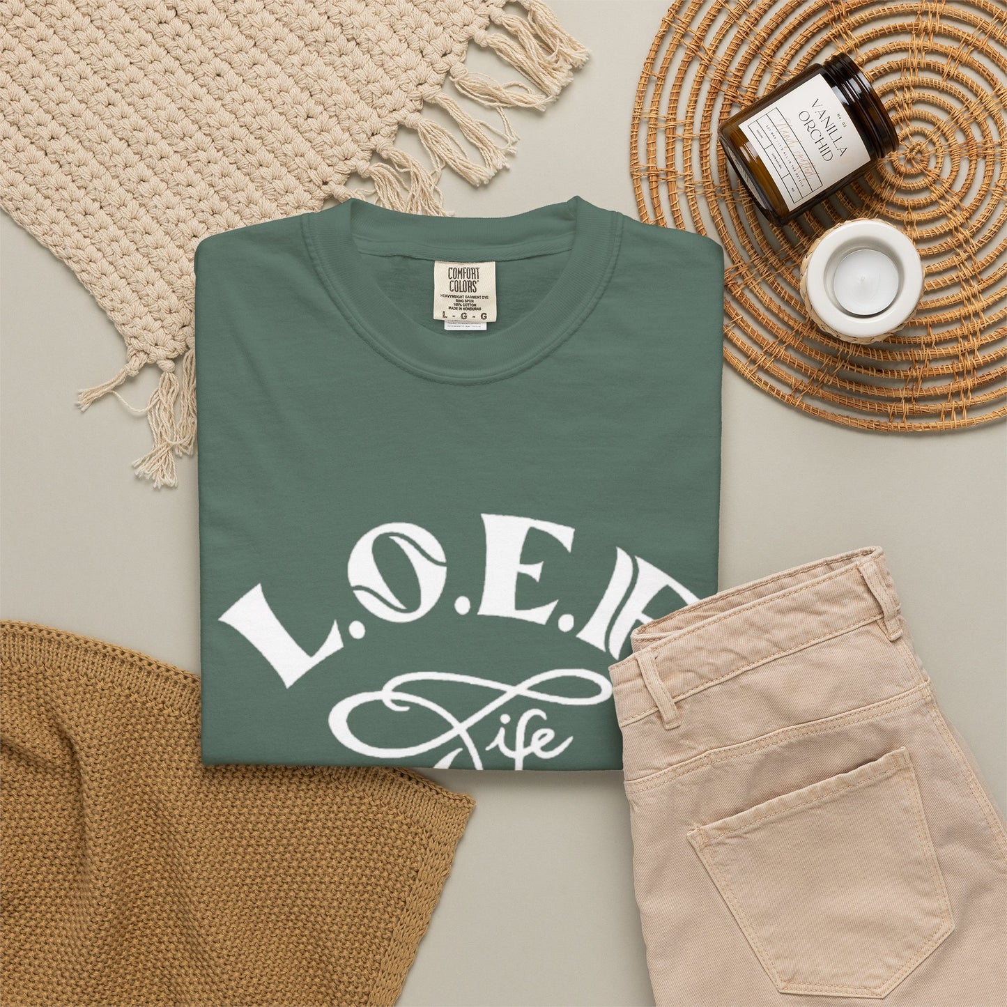 L.O.E.F Life Unisex Tee Shirt (White)