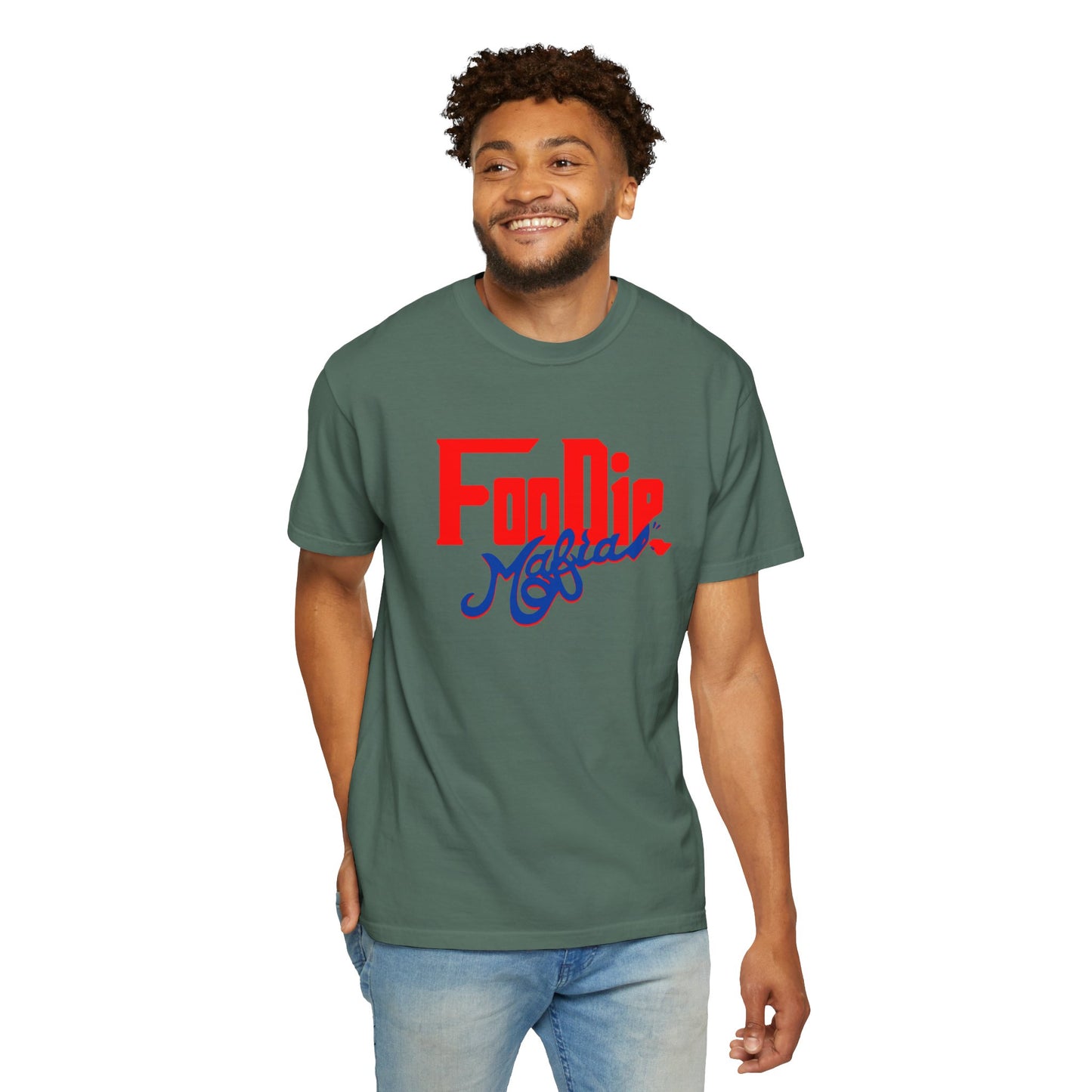 L.O.E.F Red Foodie Mafia Unisex Tee shirt (Cobalt Blue)