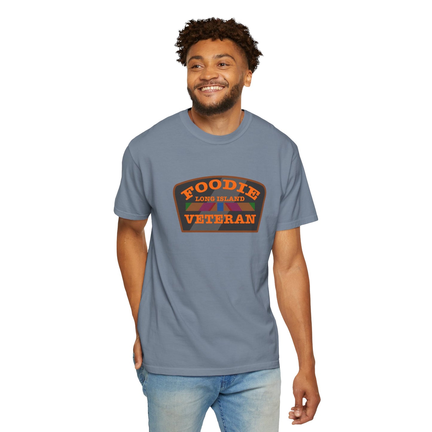 L.O.E.F Foodie Veteran Long Island Unisex Tee Shirt (Orange)