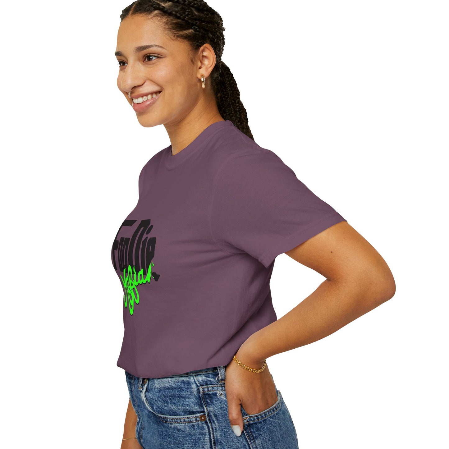 L.O.E.F Foodie Mafia Unisex Tee Shirt (Neon Green)