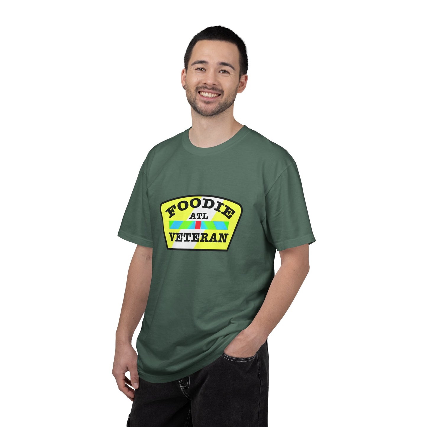 L.O.E.F Foodie Veteran ATL Unisex Tee Shirt (Yellow and Black)