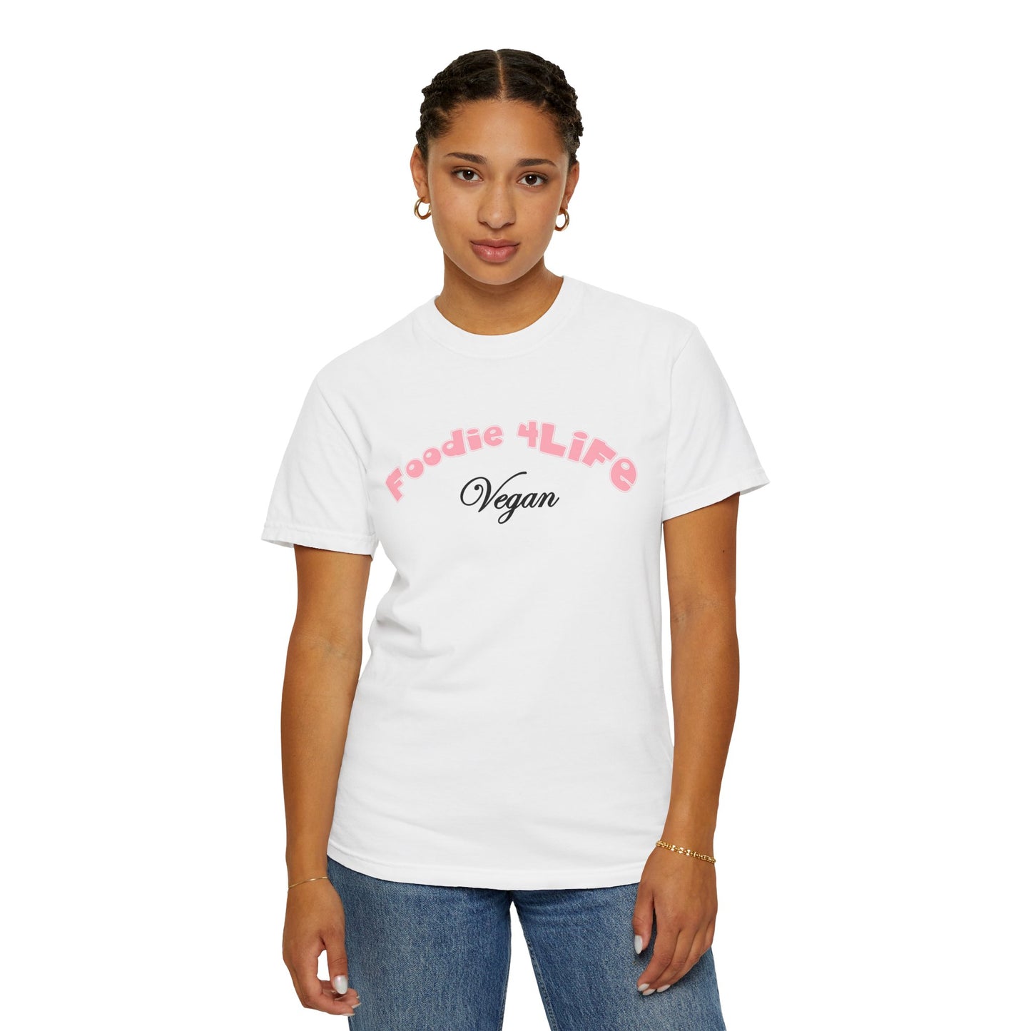 L.O.E.F Foodie 4Life Vegan Unisex Tee Shirt (Soft Pink)