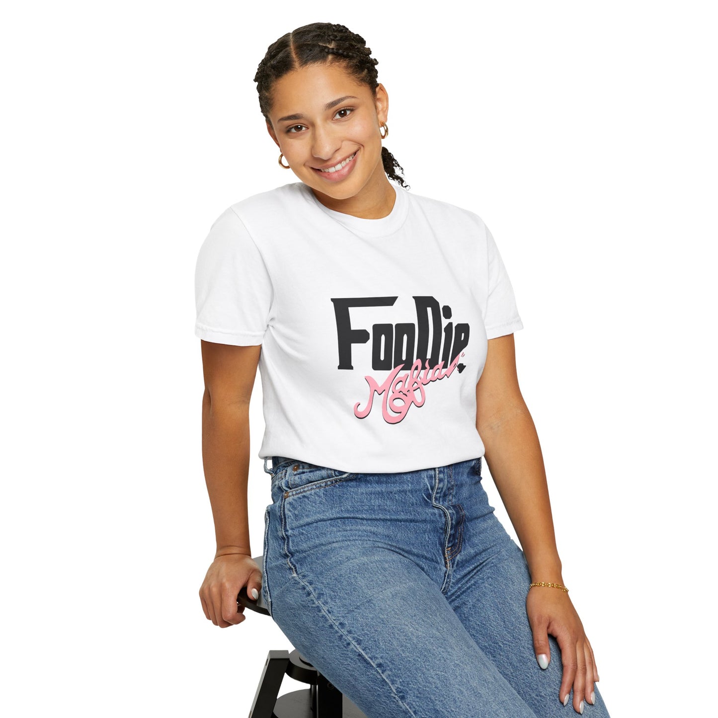 L.O.E.F Foodie Mafia Unisex Tee shirt (Soft Pink)