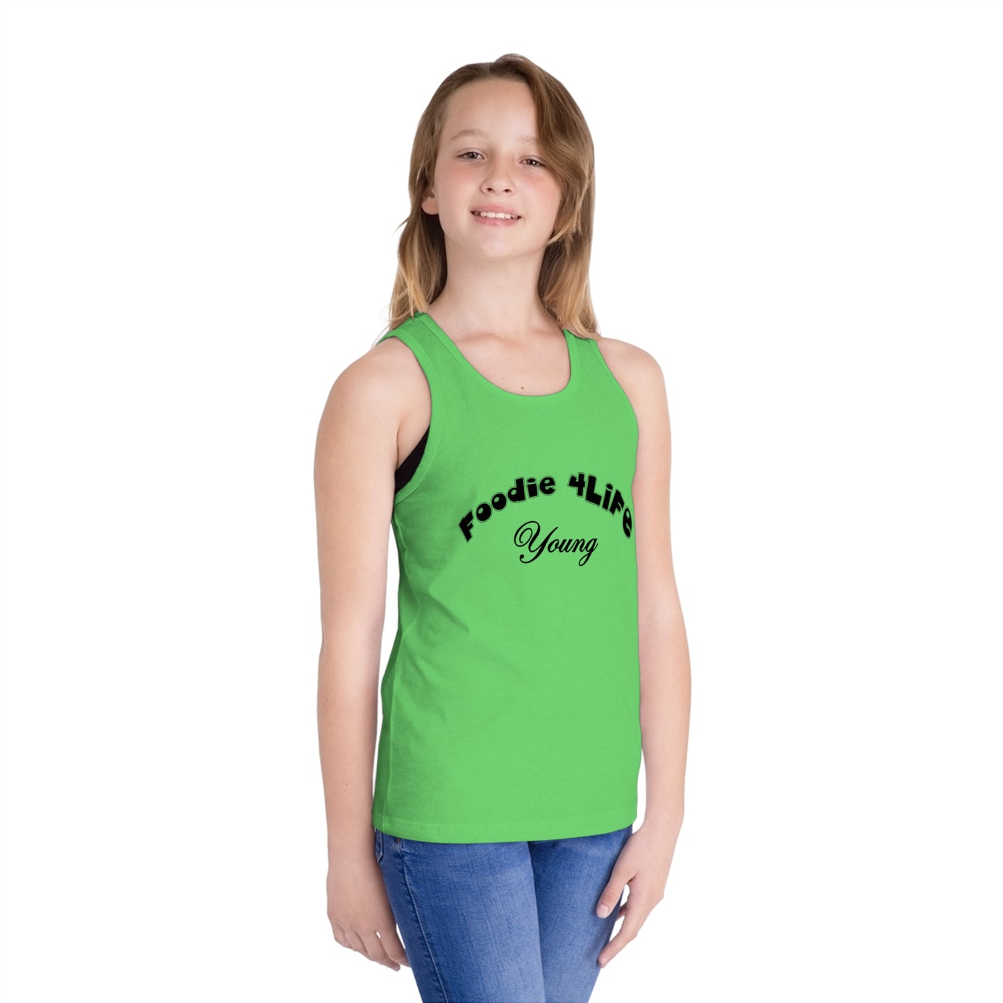 L.O.E.F Foodie 4Life Young Kid's Tank Top (Black)