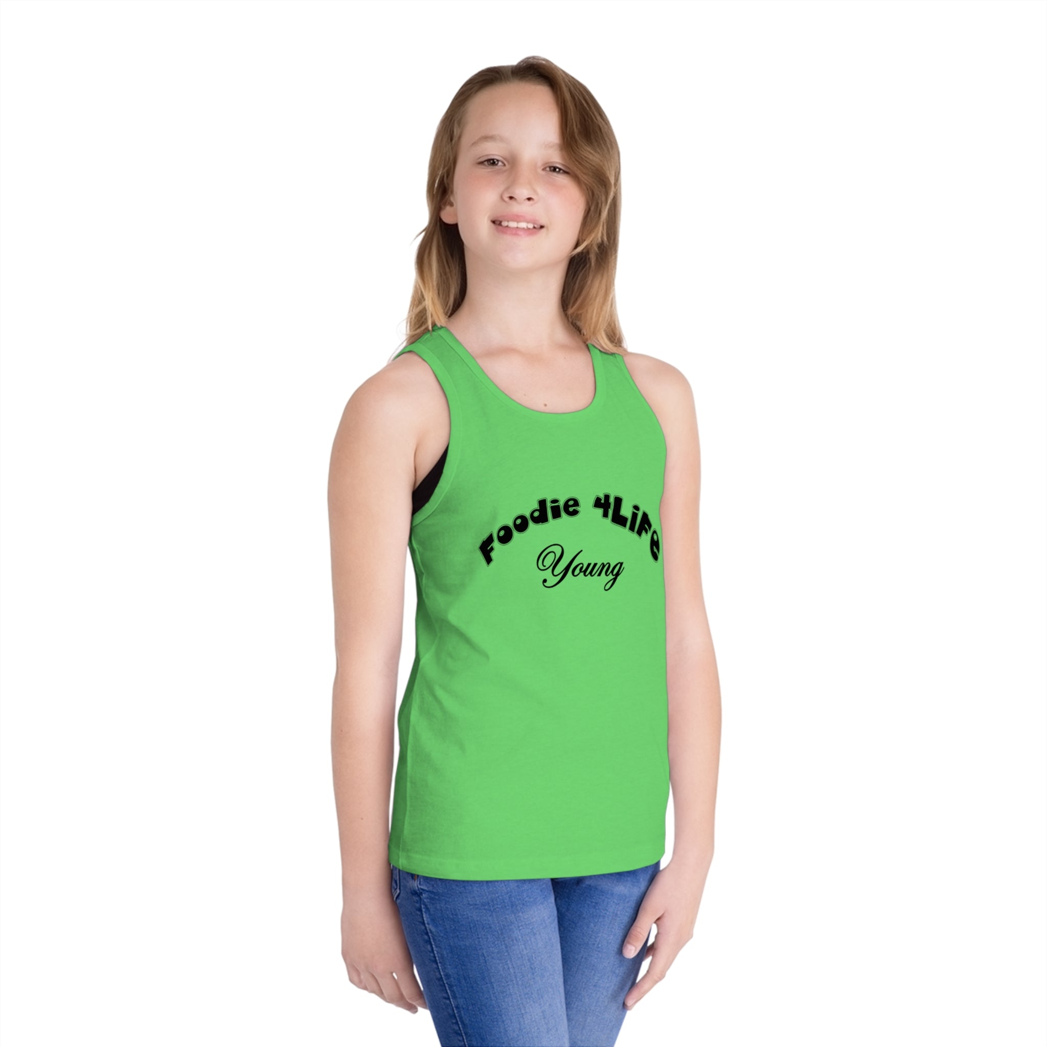 L.O.E.F Foodie 4Life Young Kid's Tank Top (Black)