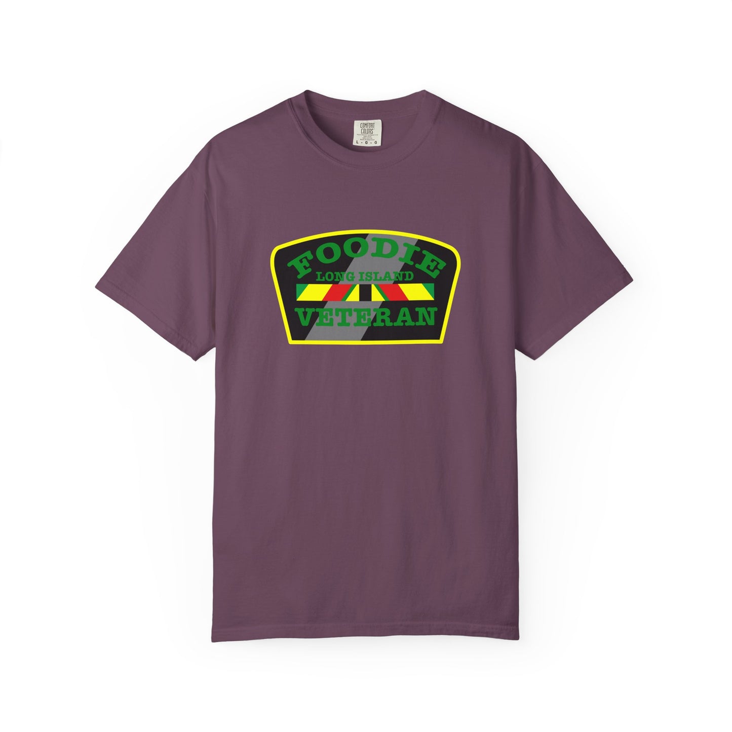 L.O.E.F Foodie Veteran Long Island Unisex Tee Shirt (Green)