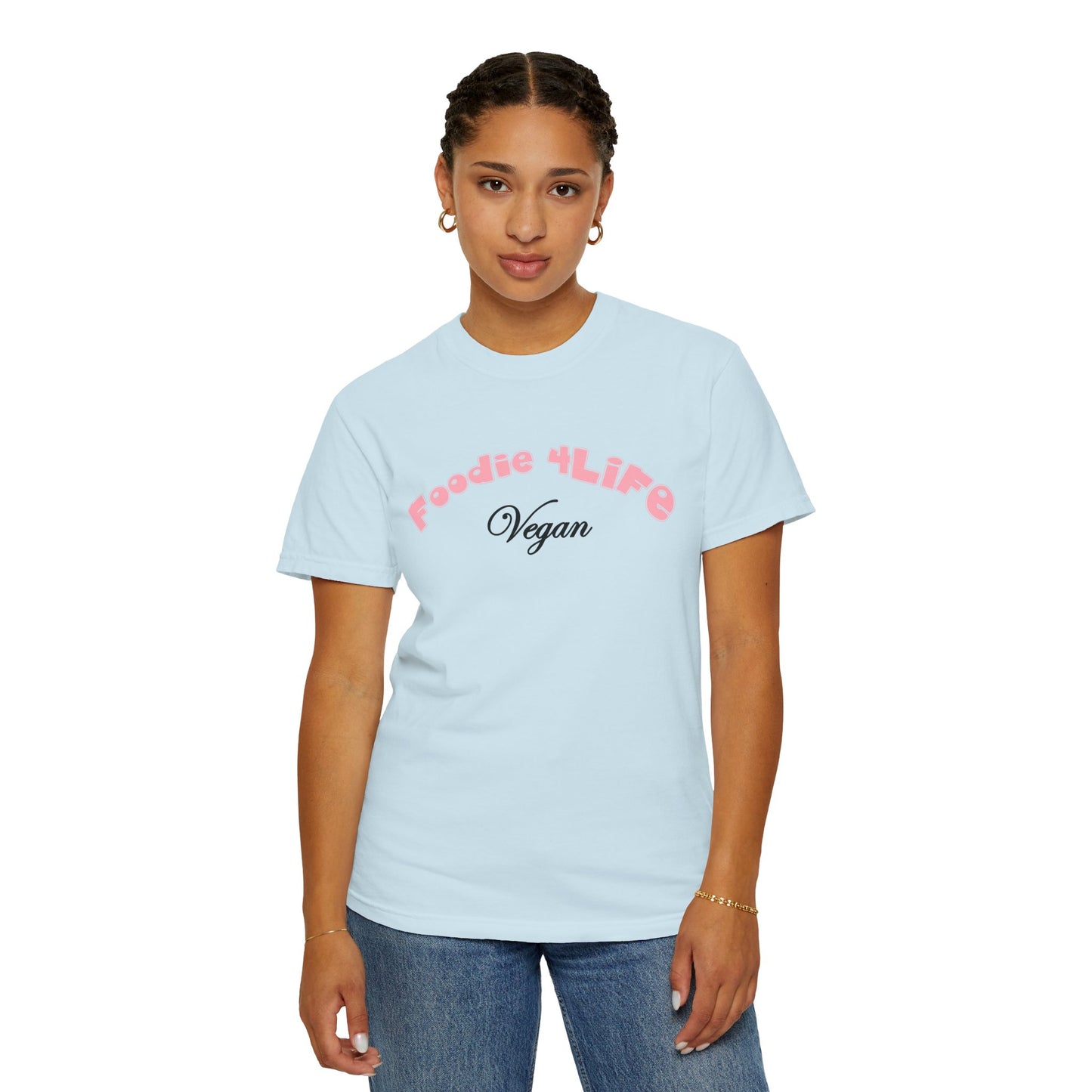 L.O.E.F Foodie 4Life Vegan Unisex Tee Shirt (Soft Pink)