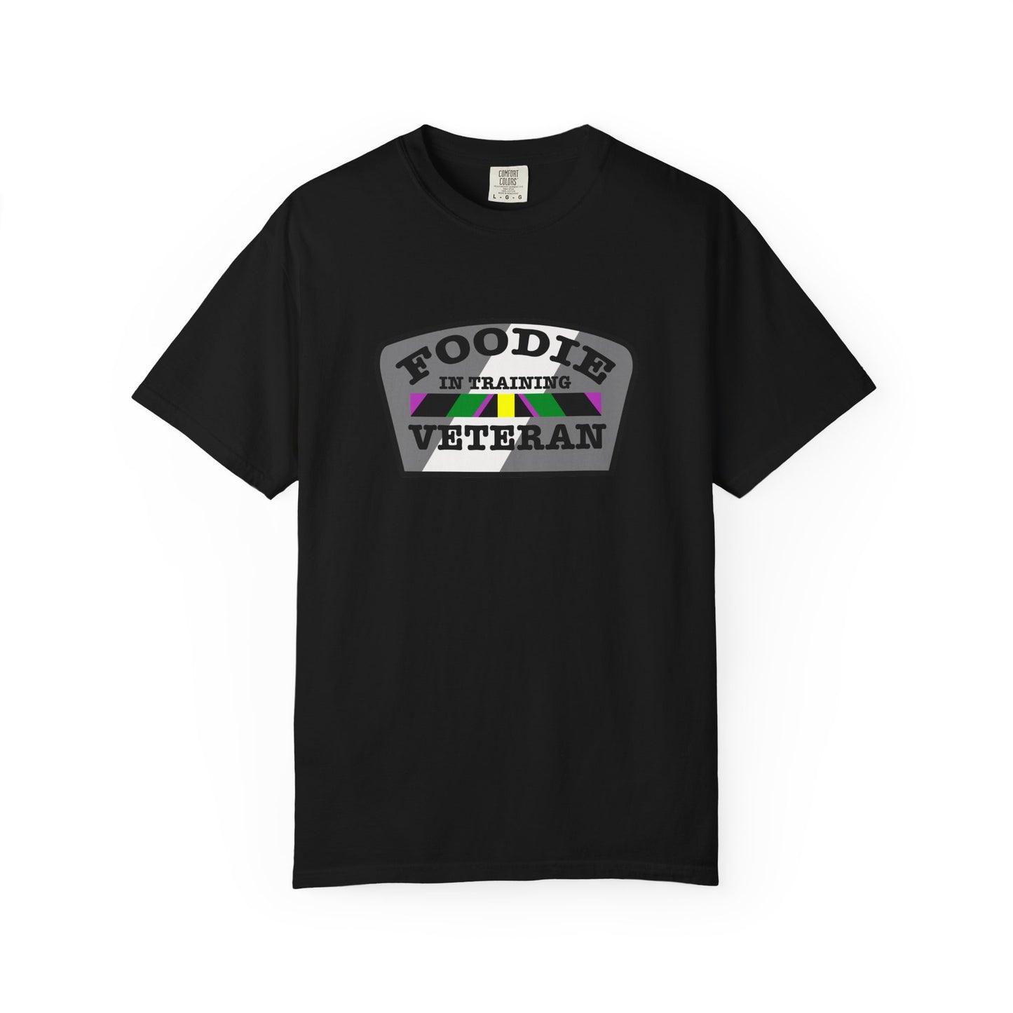 L.O.E.F Foodie Veteran IN TRAINING Unisex Tee Shirt (Gray)