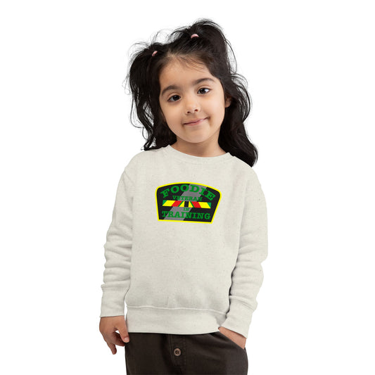 L.O.E.F Foodie Veteran In Training Toddler Sweatshirt (Green)