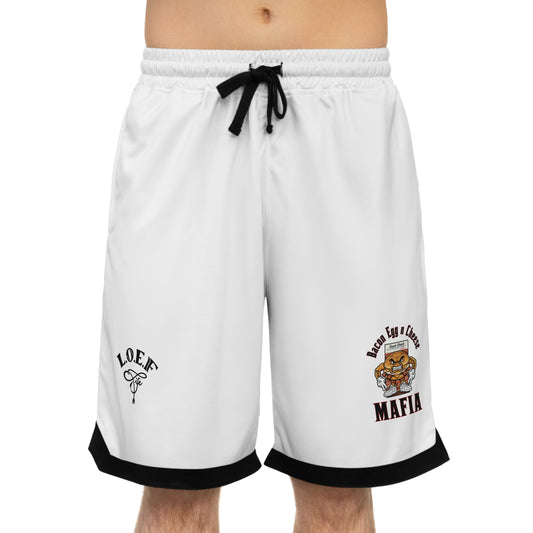 L.O.E.F Bacon Egg n Cheese Mafia Basketball Shorts
