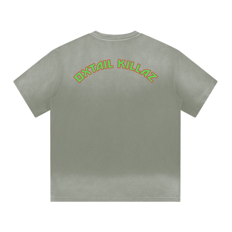 “I” Shape Gradient Washed T-Shirt